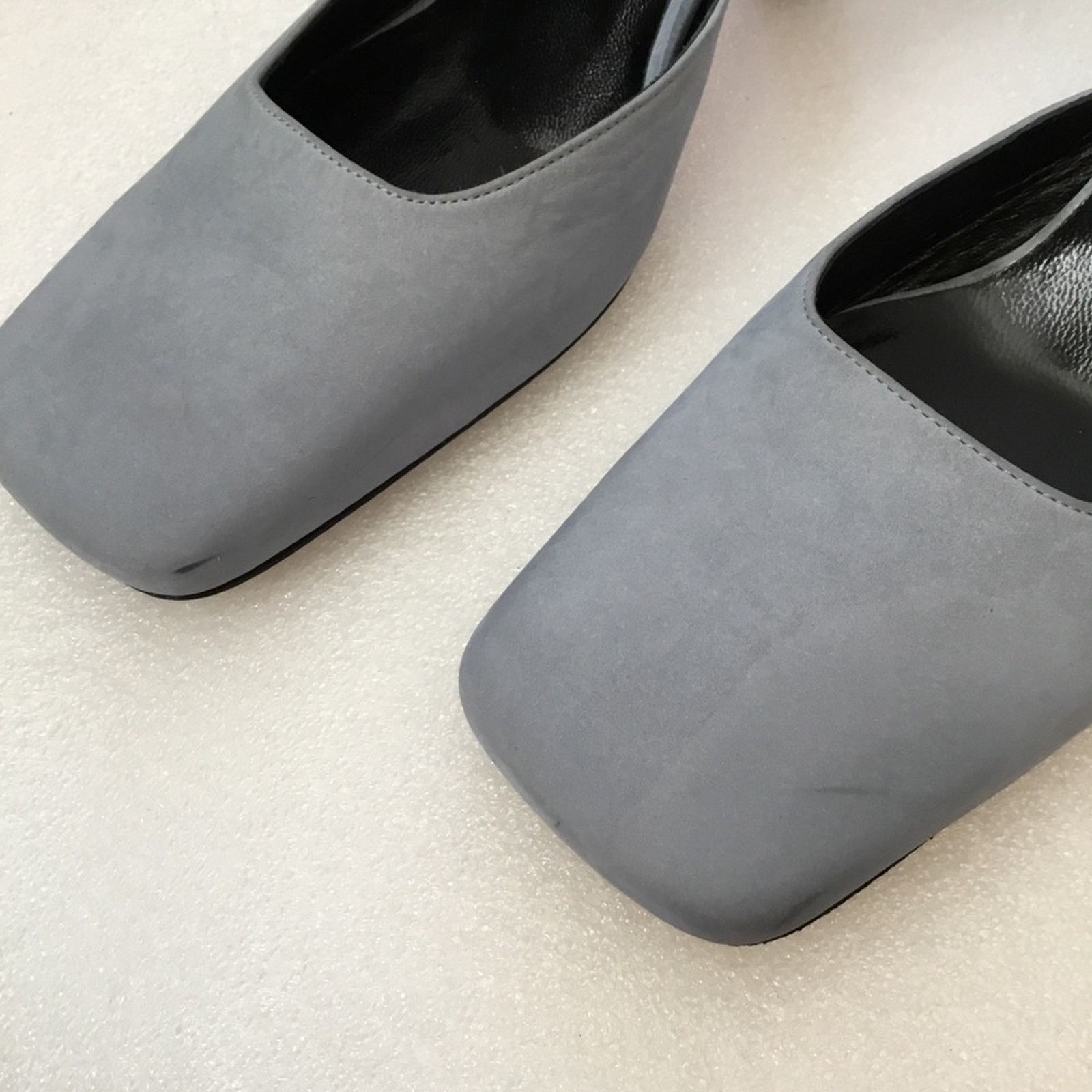 Fendi Authentic Fendi Blue Square-Toe Slingback Heels Size US 6 / IT 36 - 8 Thumbnail