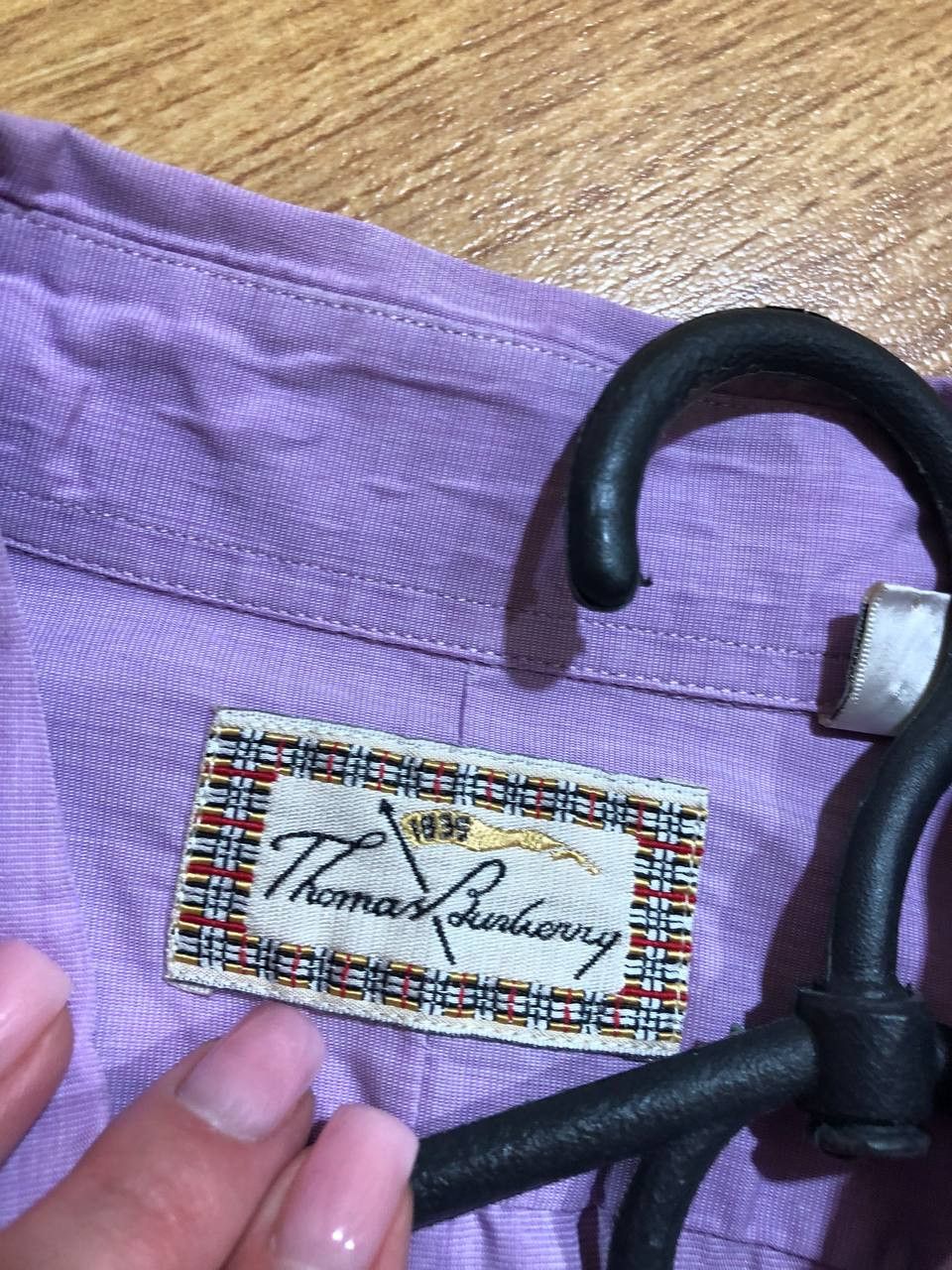 Burberry Y2K luxury shirt Thomas Burberry logo Vintage Size US L / EU 52-54 / 3 - 2 Thumbnail