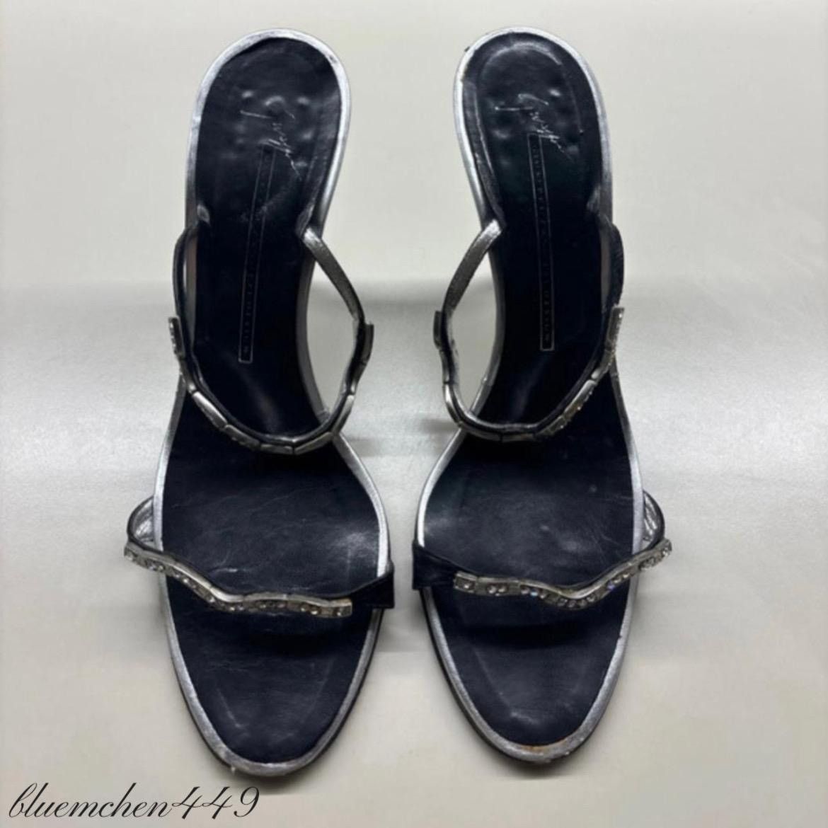 Giuseppe Zanotti Giuseppe Zanotti Crystal Sandals - 10 cm, Vintage Luxury Size US 8 / IT 38 - 2 Thumbnail