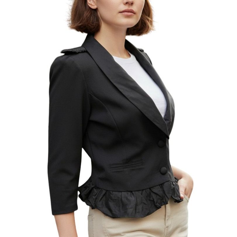 Juicy Couture Juicy Couture Blazer Jacket Bubble Hem Military Epaulets S Size S / US 4 / IT 40 - 1 Thumbnail
