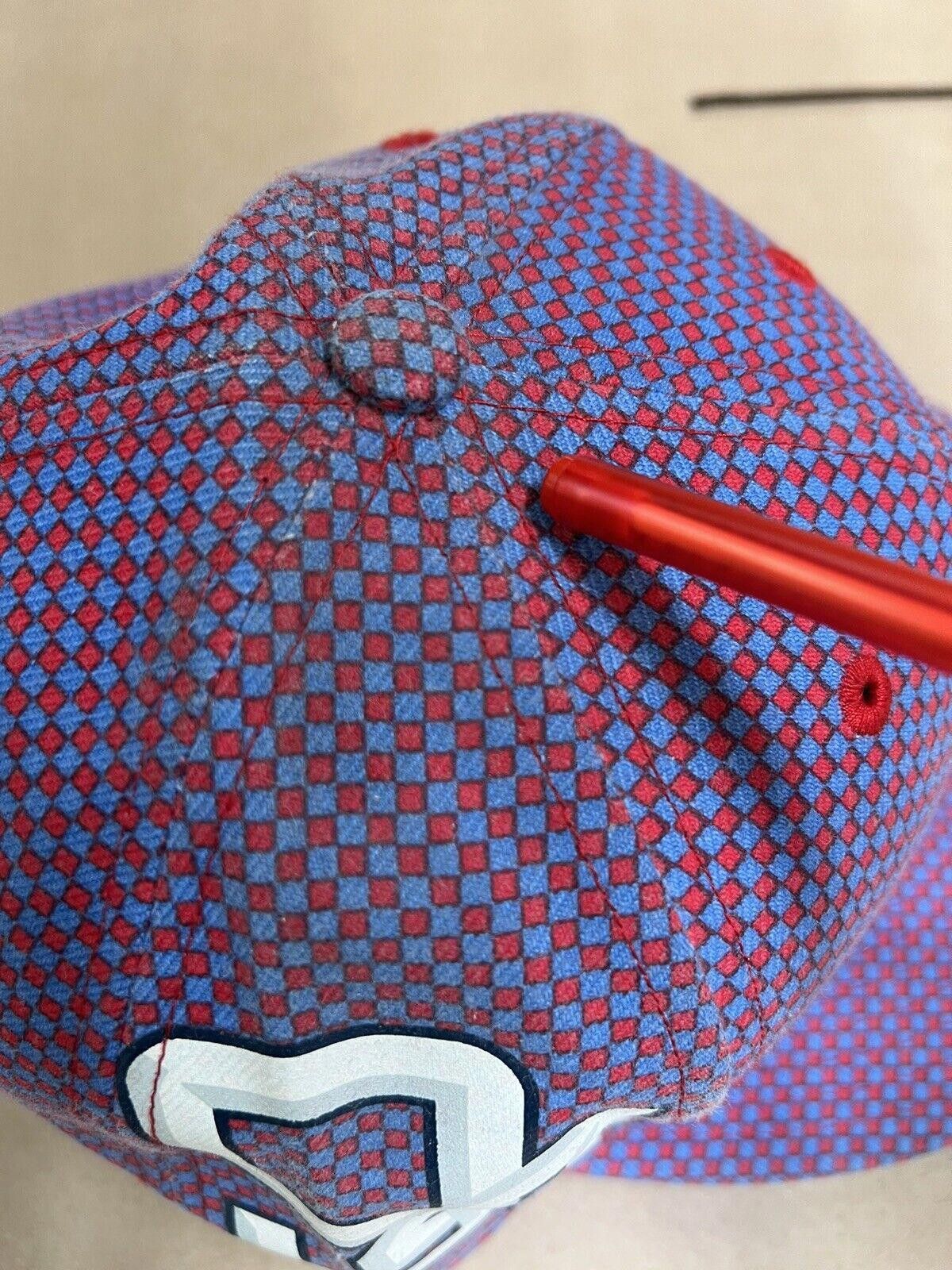 New Era 2007 SS07 Supreme New Era Checkered Cap Hat Purple Size ONE SIZE - 4 Thumbnail