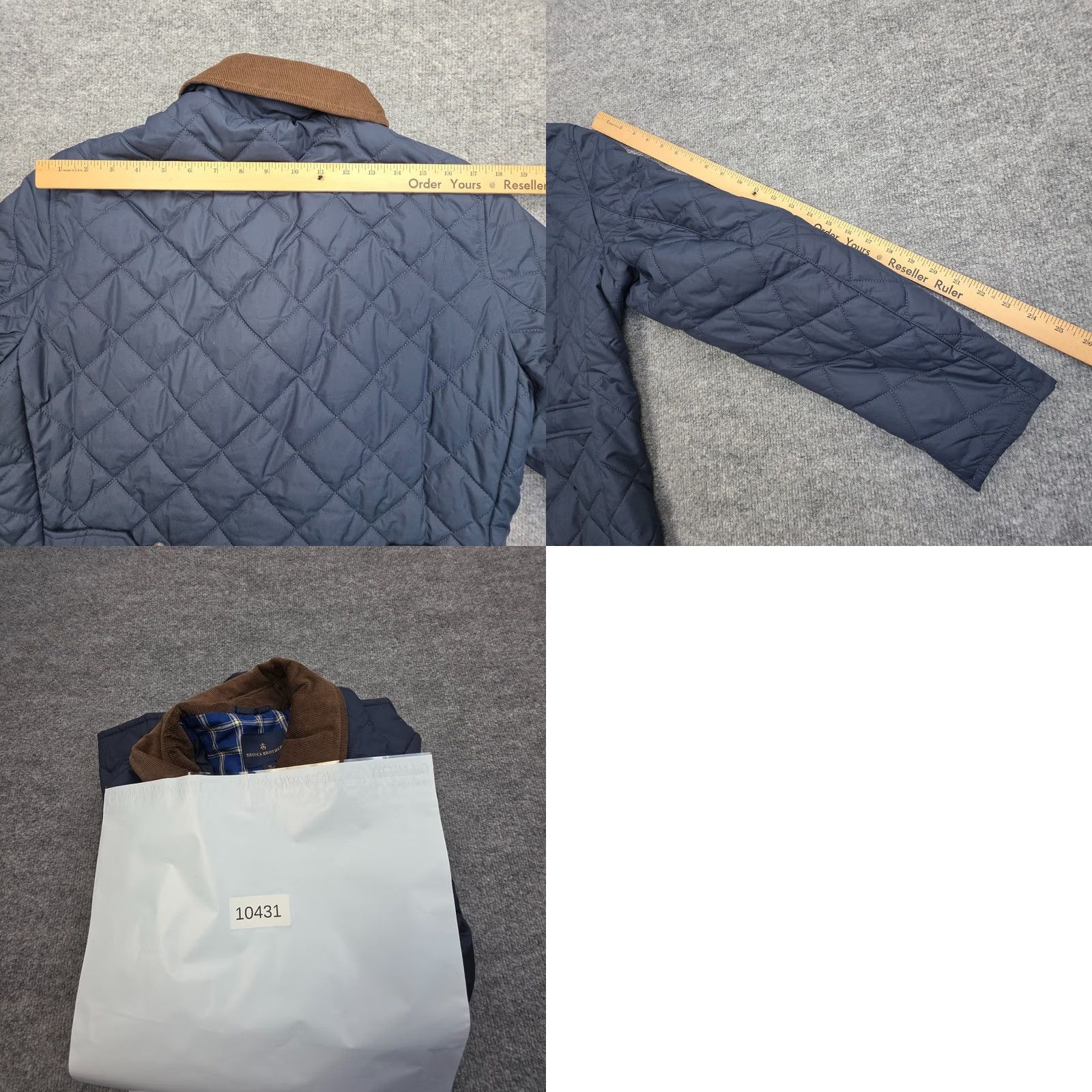 Brooks Brothers Brooks Brothers Coat Quilted Theremore Paddock Diamond Zip Lined Mens M Navy Size US M / EU 48-50 / 2 - 9 Thumbnail