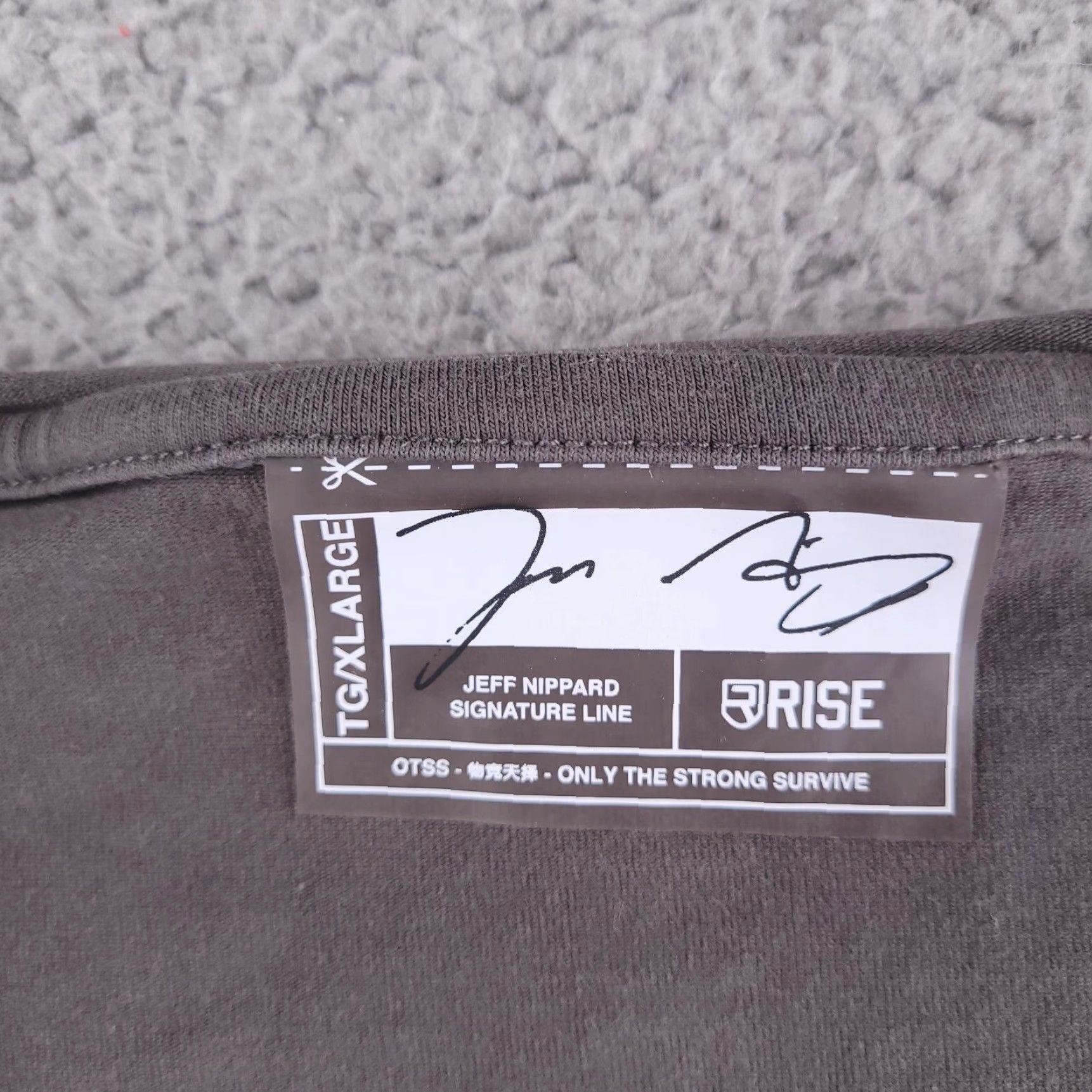 Vintage Rise Jeff Nippard Shirt Mens XL Slim Workout Scoop Neck Rise Signature T-Shirt Gray Short Sleeve Solid Size US XL / EU 56 / 4 - 3 Thumbnail