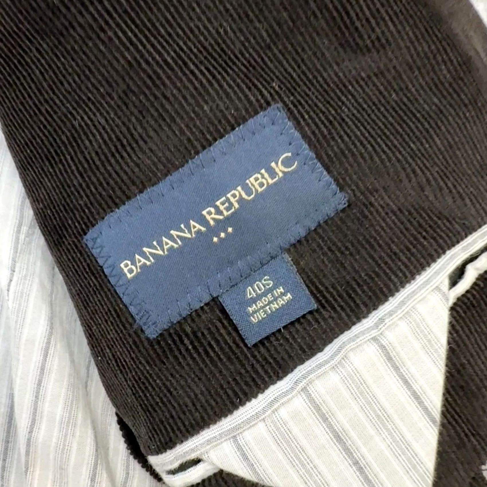 Banana Republic Banana Republic Blazer Mens 40S Brown Corduroy Academia Professor Coat Short Jacket/Coat Size 40R - 7 Thumbnail