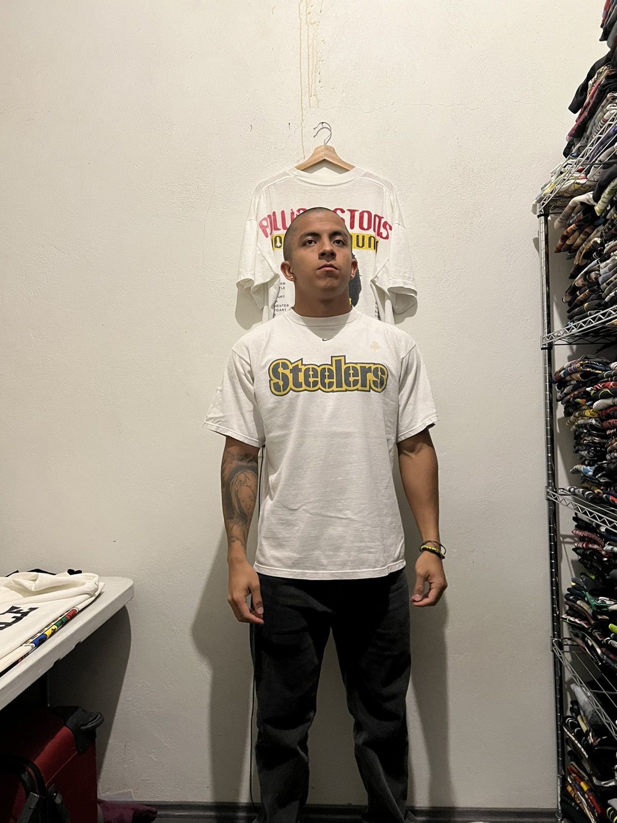 Nike 90s NFL Pittsburgh Steelers Center Mini Swoosh Super Bowl Size US L / EU 52-54 / 3 - 2 Thumbnail