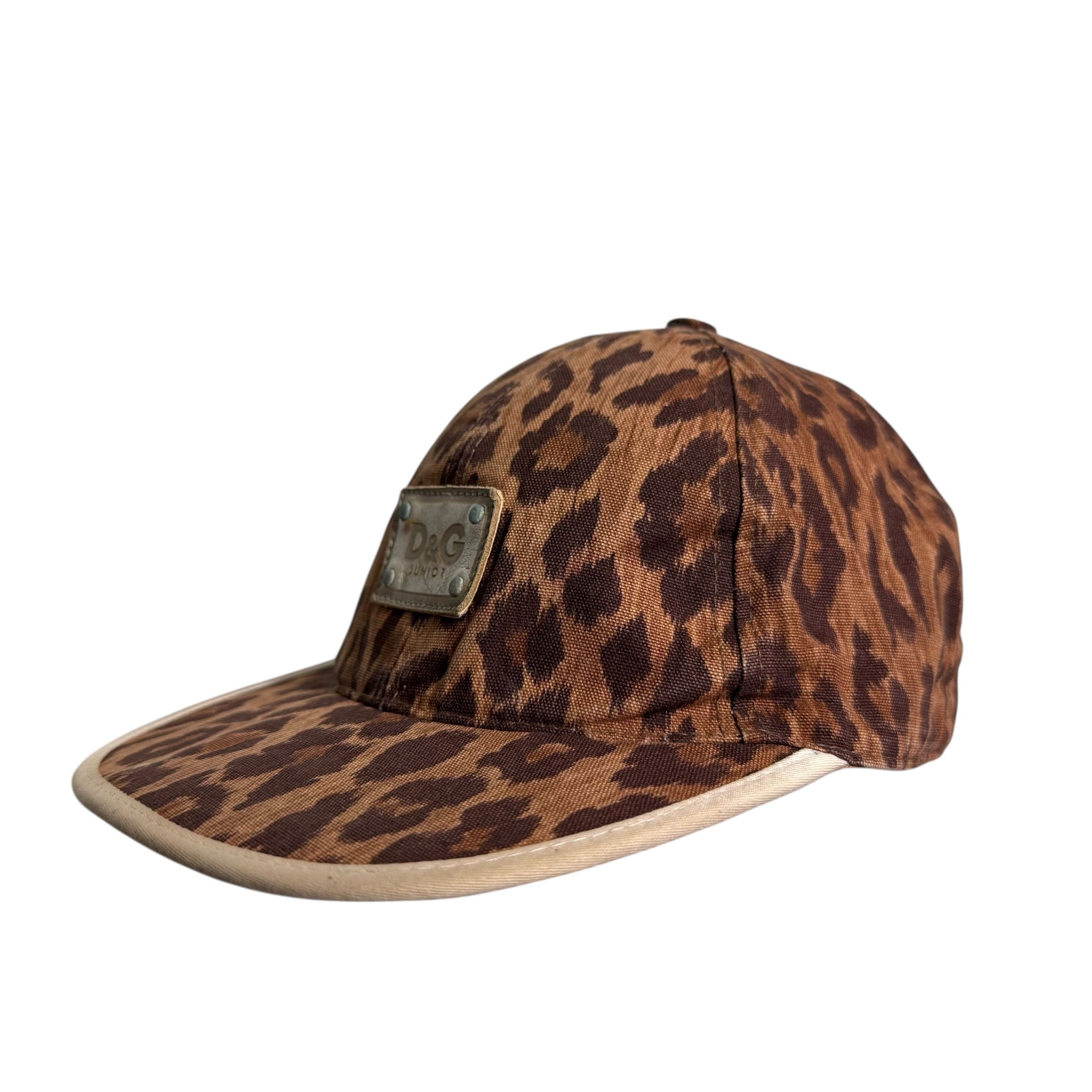 Dolce & Gabbana 🔥RARE🔥D&G Dolce & Gabbana Junior Leopard Adjustable Cap Size ONE SIZE - 3 Thumbnail