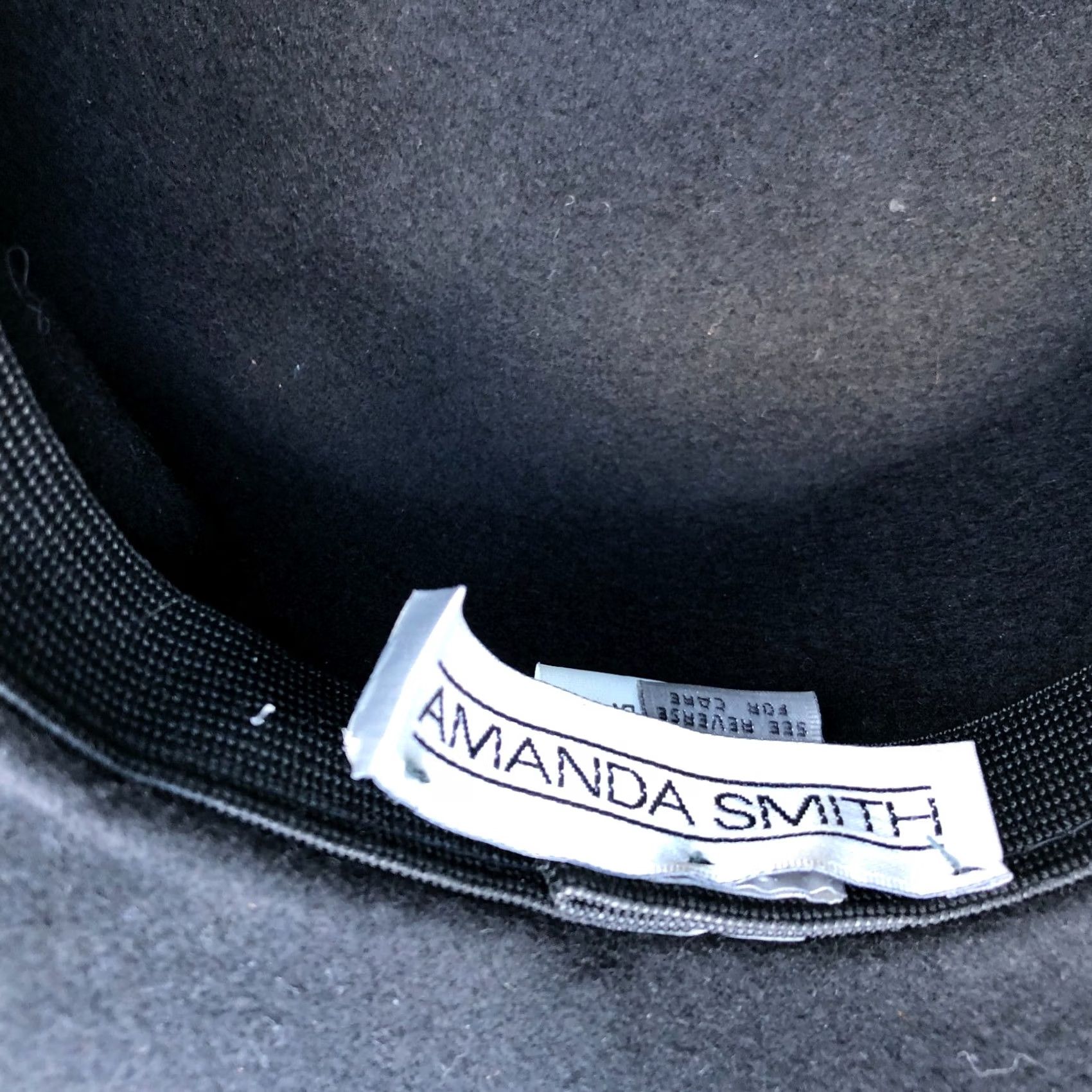 Vintage VINTAGE Amanda Smith 100% Wool Fedora Cloche Hat Women One Size Black Italy Womens Cloche Hat Size ONE SIZE - 5 Thumbnail