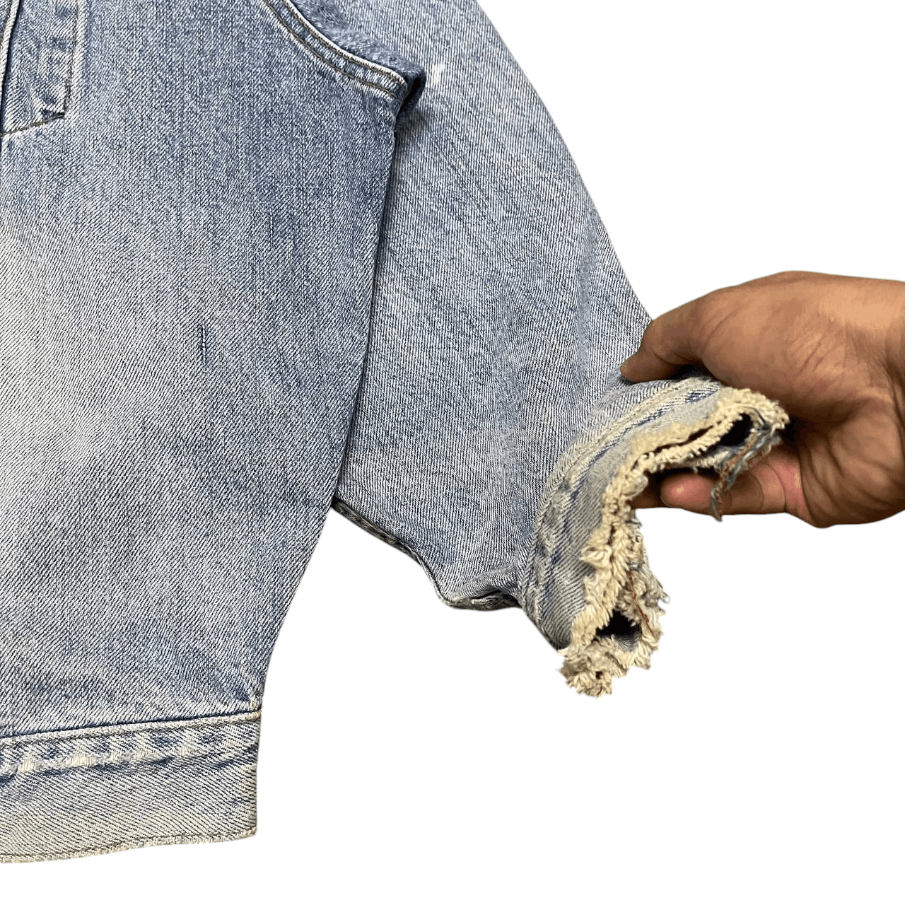 Big John Vintage 70s Big John Distressed Denim Jacket Trucker Size US XXL / EU 58 / 5 - 6 Thumbnail