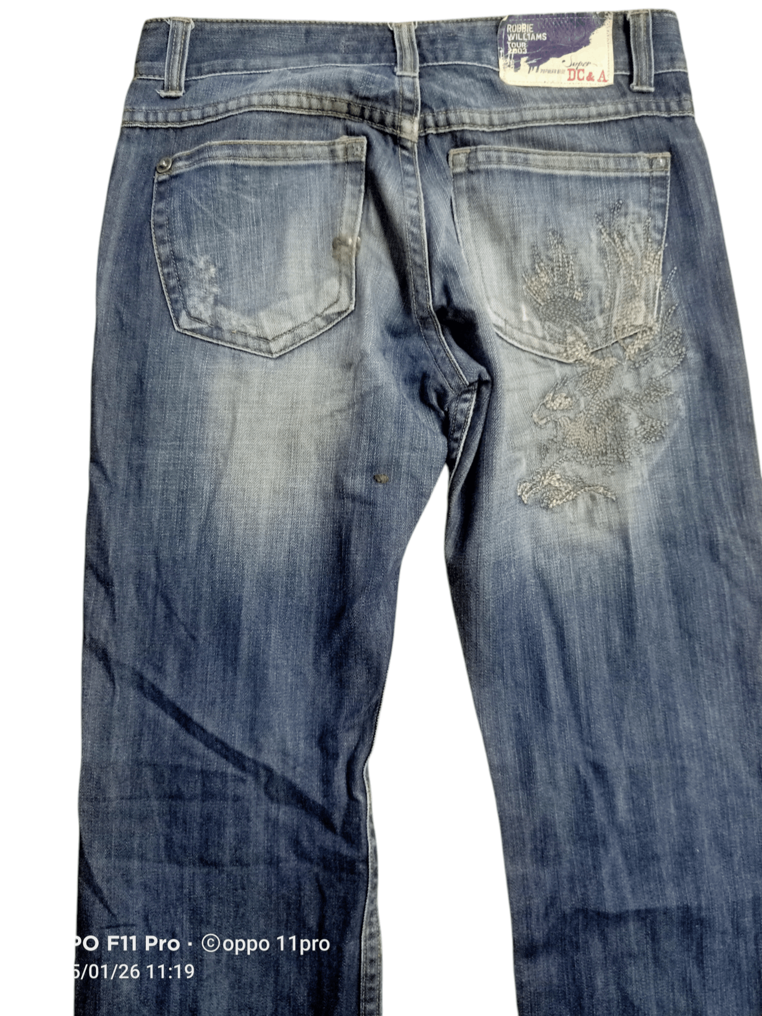 If Six Was Nine × Japanese Brand Robbie William Tour Denim Dc&Ac Denim Flare Size US 31 - 1 Thumbnail