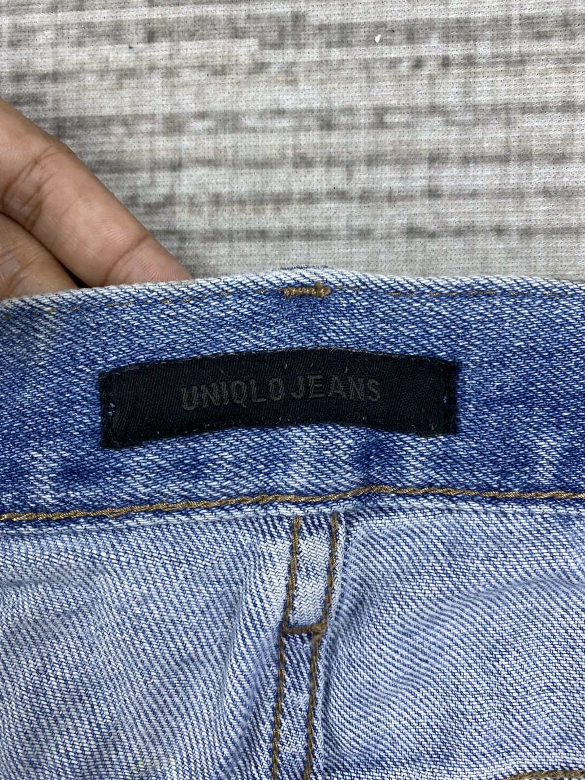 Japanese Brand × Uniqlo × Vintage Vintage Uniqlo Wash Blue Denim Pants Size US 36 / EU 52 - 13 Thumbnail