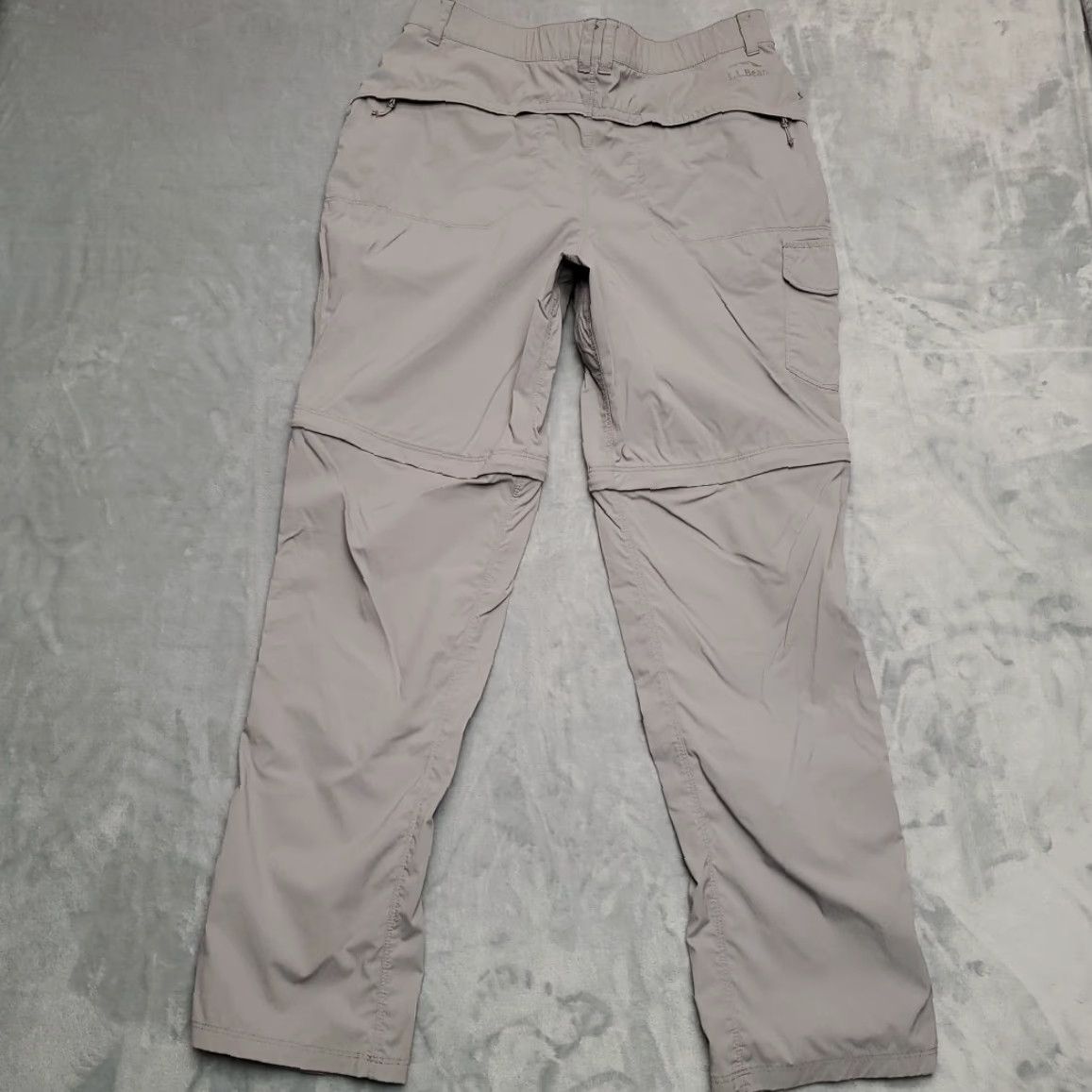 Vintage LL Bean Pants Womens M Gray Tropicwear Nylon Convertible Lightweight Outdoors Size 32" / US 10 / IT 46 - 5 Thumbnail
