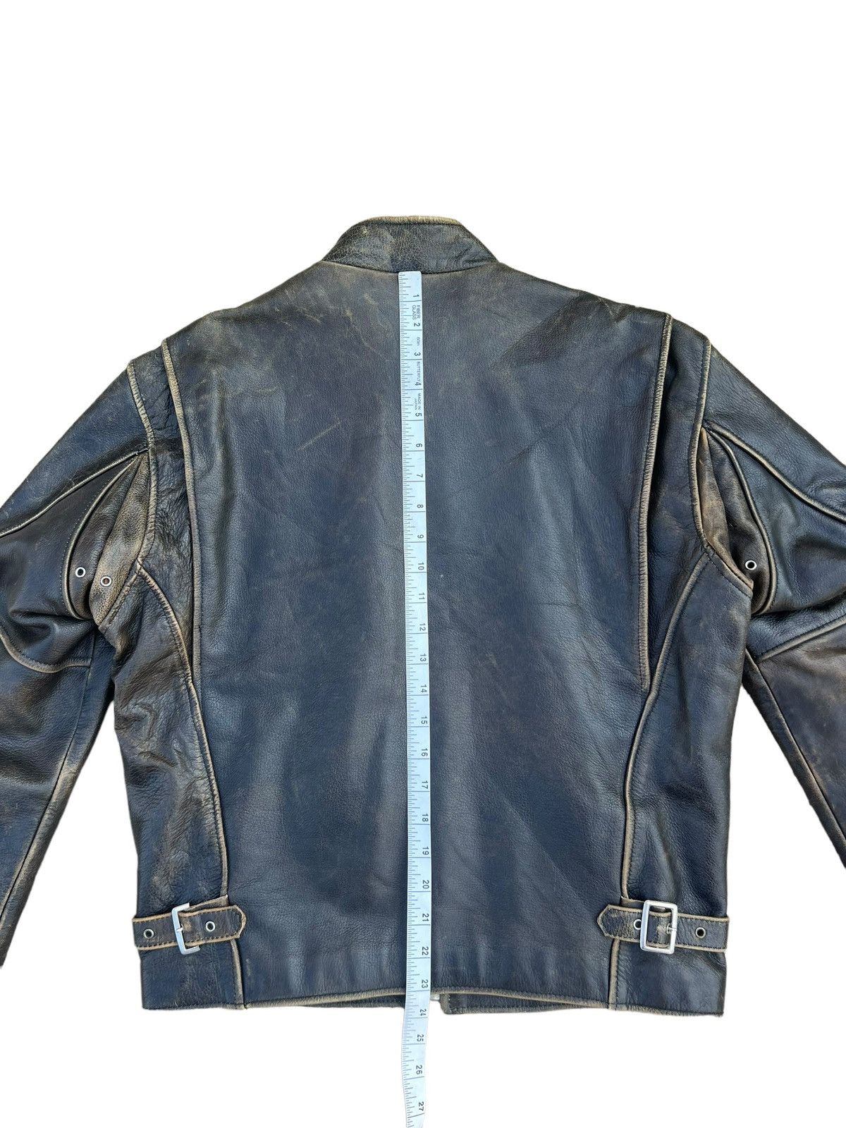 Leather Vintage R.B.C Legend Distressed Patina Leather Racer Jacket Size US S / EU 44-46 / 1 - 5 Thumbnail