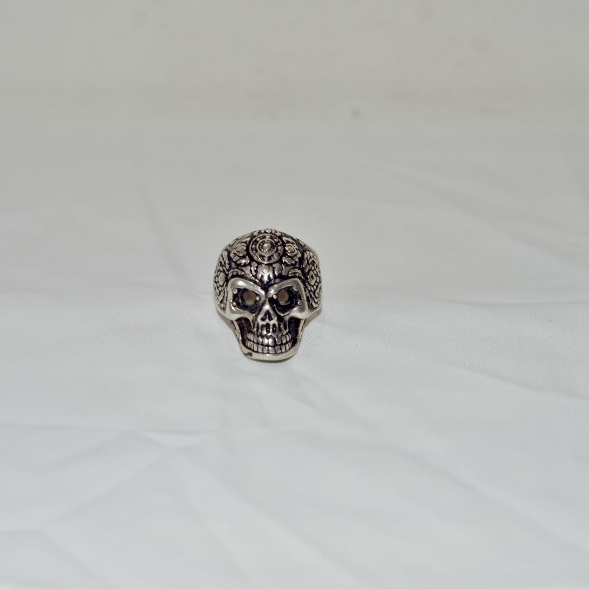 Other Skull silver 925 Ring Size ONE SIZE - 3 Thumbnail