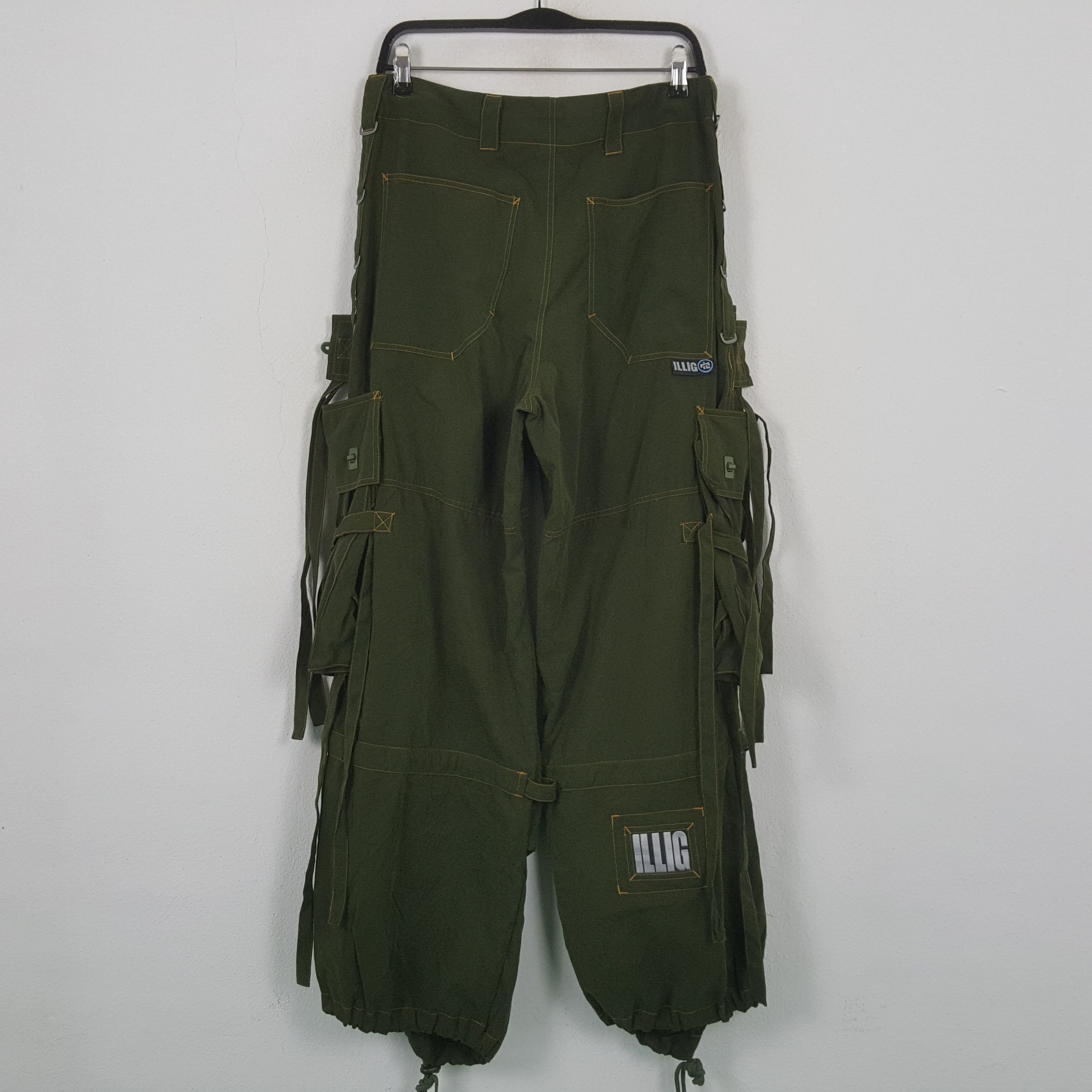 Vintage ILLIG Tactical Baggy Style Parachute Pant RR8 Size US 33 - 4 Thumbnail