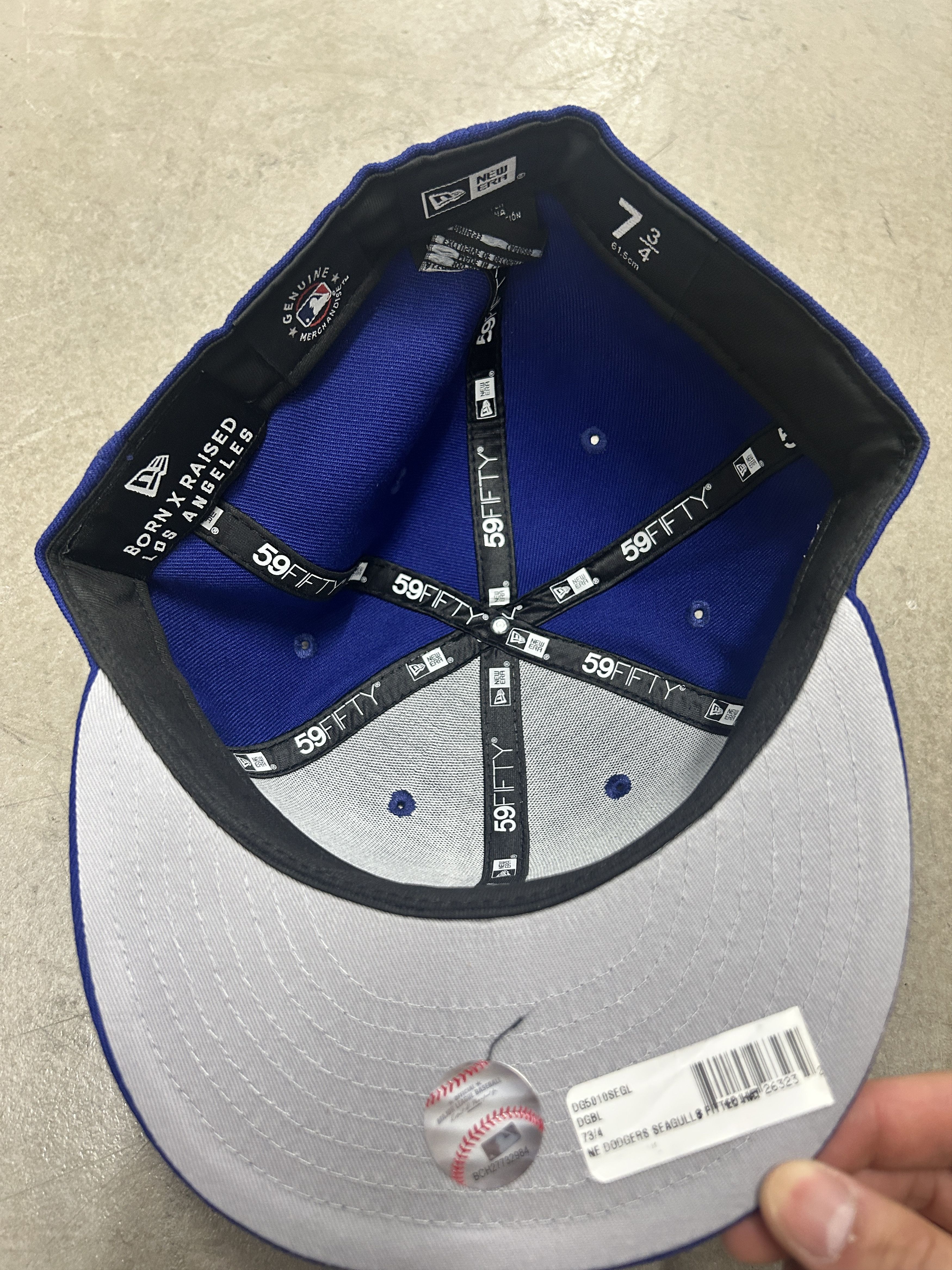 Born X Raised (7 3/4) NEW ERA BORN X RAISED + DODGERS SEAGULL HAT: BLUE Size ONE SIZE - 4 Thumbnail