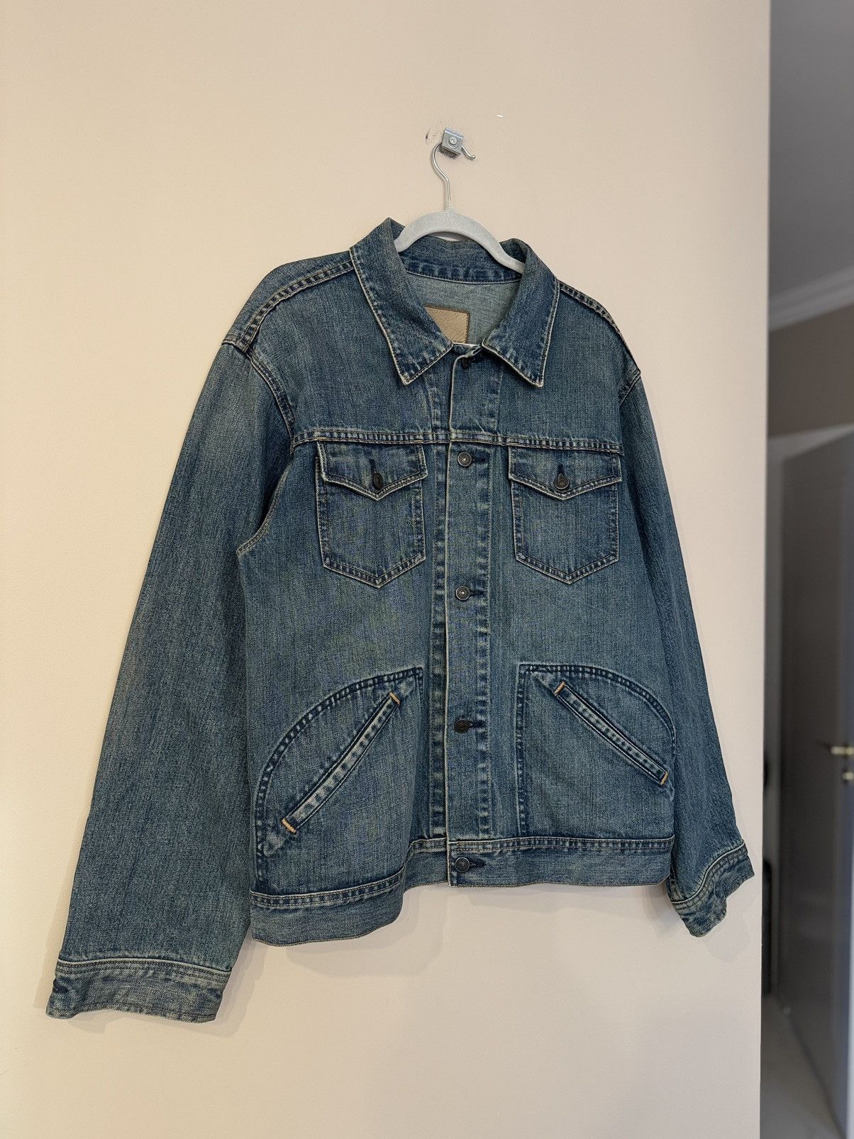 Gap vintage denim jacket button up jeans west USA