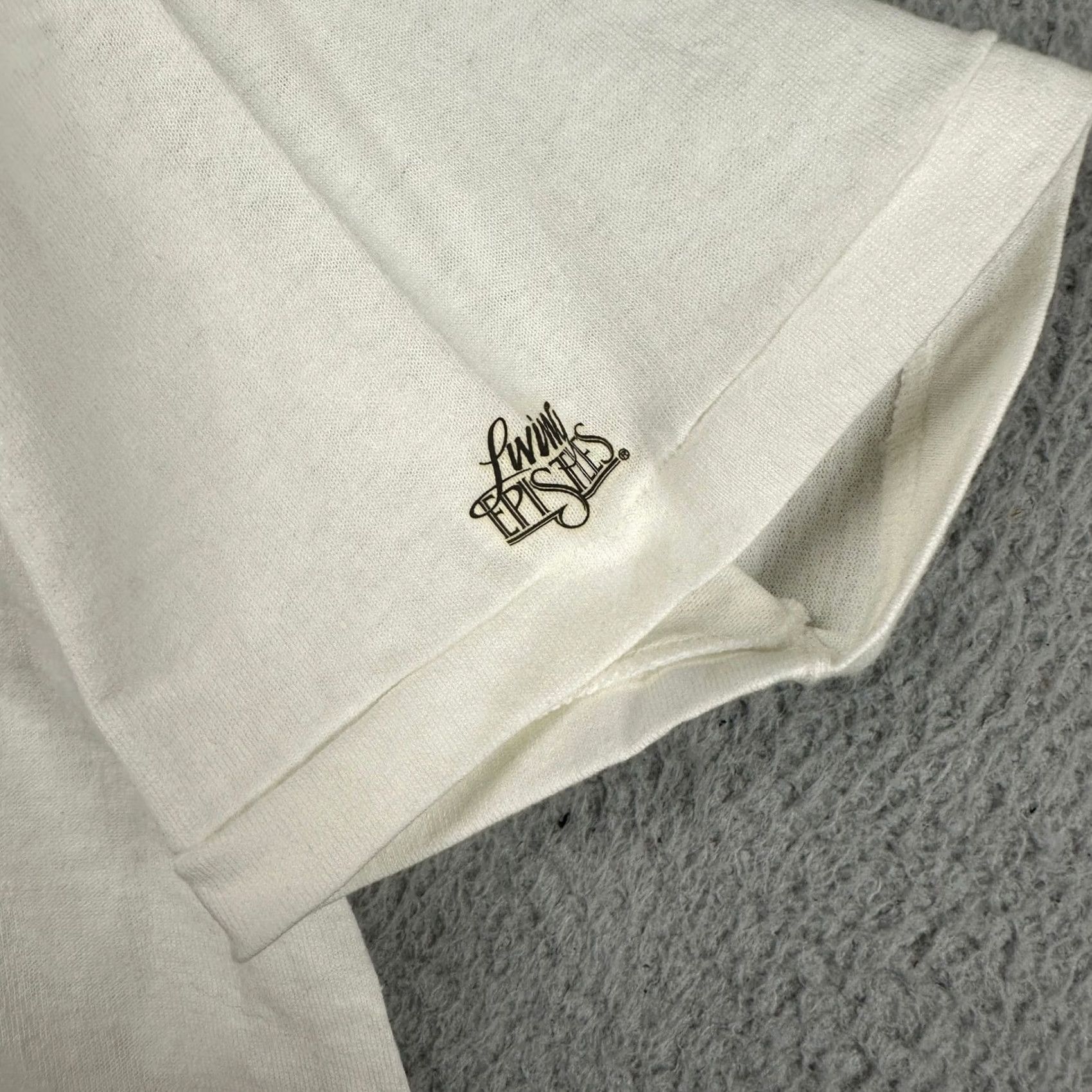 Delta VINTAGE Delta Shirt Men Large White Short Sleeve Crew Neck T-Shirt USA Made NEW Grandpas God Made Men Shirt Size US L / EU 52-54 / 3 - 6 Thumbnail