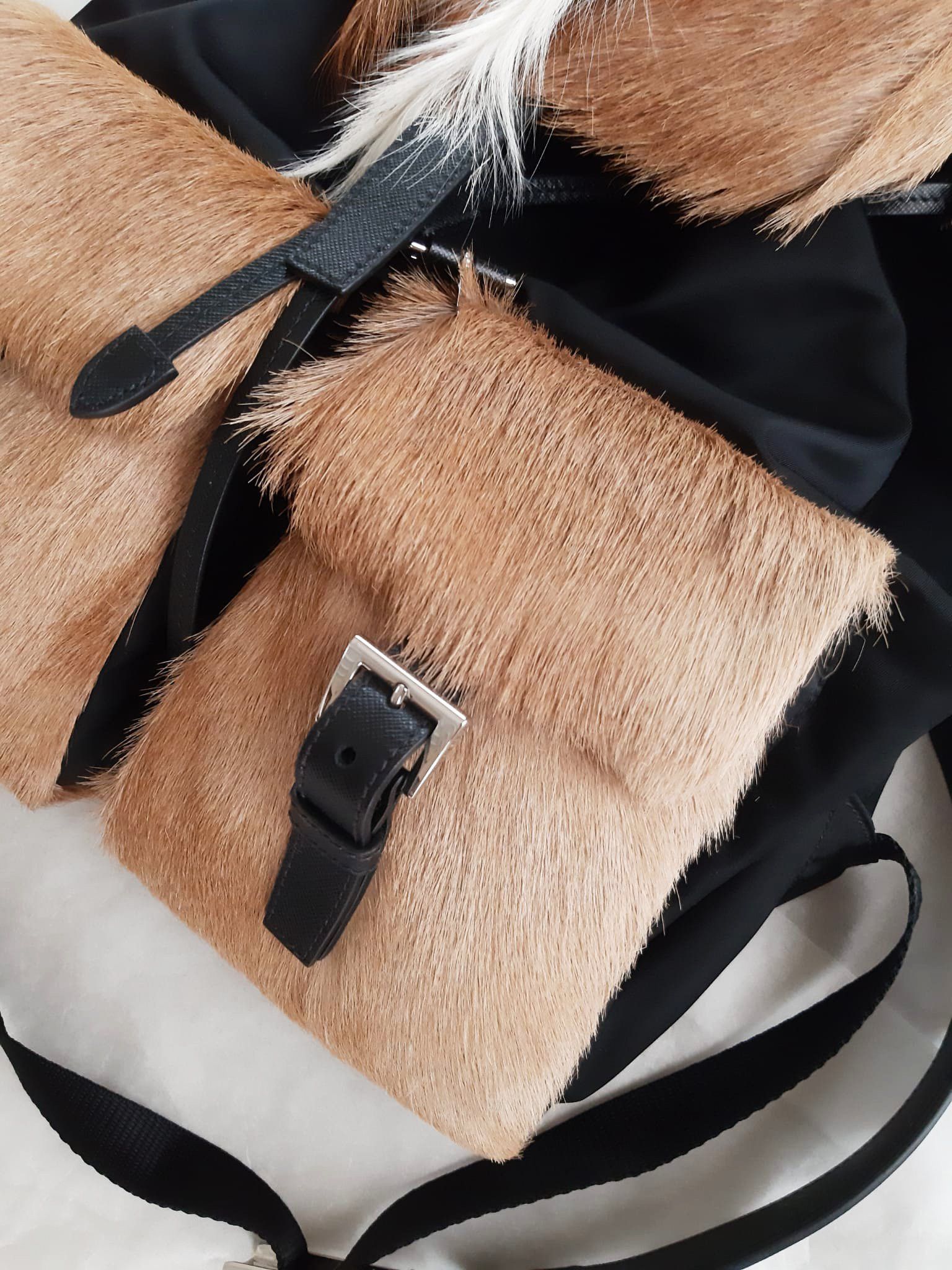 Prada Prada Gazelle Fur Mohawk Backpack Size ONE SIZE - 7 Thumbnail