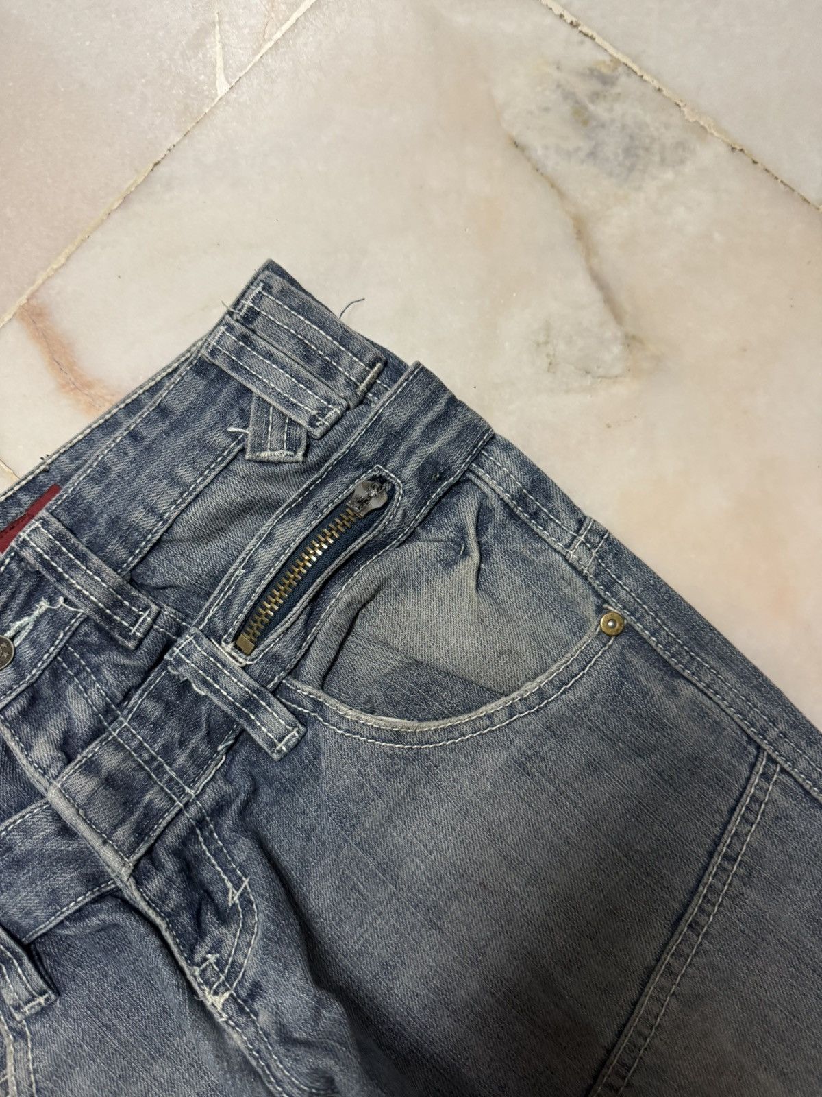 Seditionaries 💥DOUBLE WAIST💥VINTAGE SOUTHERN PUNK JEANS WHISKER RARE DENIM Size US 30 / EU 46 - 6 Thumbnail
