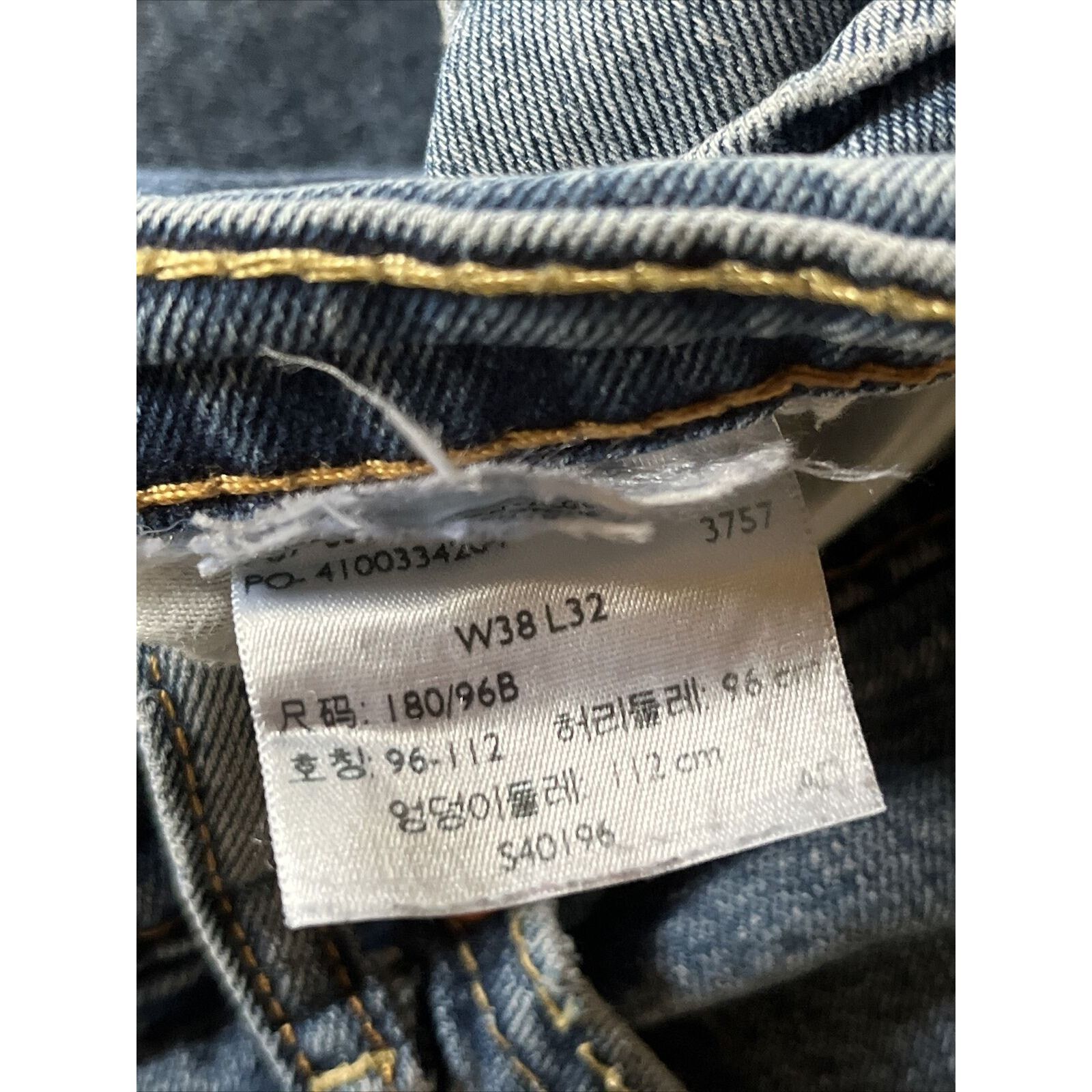 Levi's Levis 505 Mens 38x32 Blue Y2K Denim Jeans Cotton Medium Wash Size US 38 / EU 54 - 3 Thumbnail