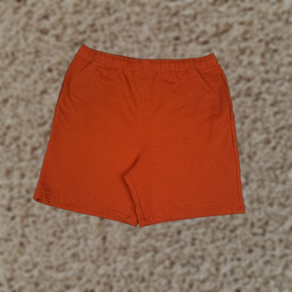 The North Face Shorts Mens L Orange Sweat Elastic Waist 8 Inseam Casual
