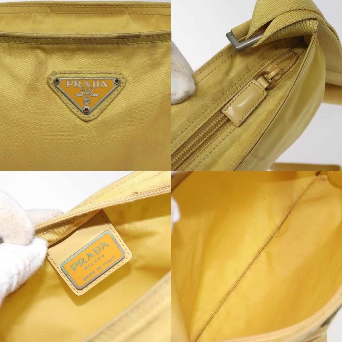 Prada PRADA Shoulder Bag Nylon Yellow Size ONE SIZE - 11 Thumbnail