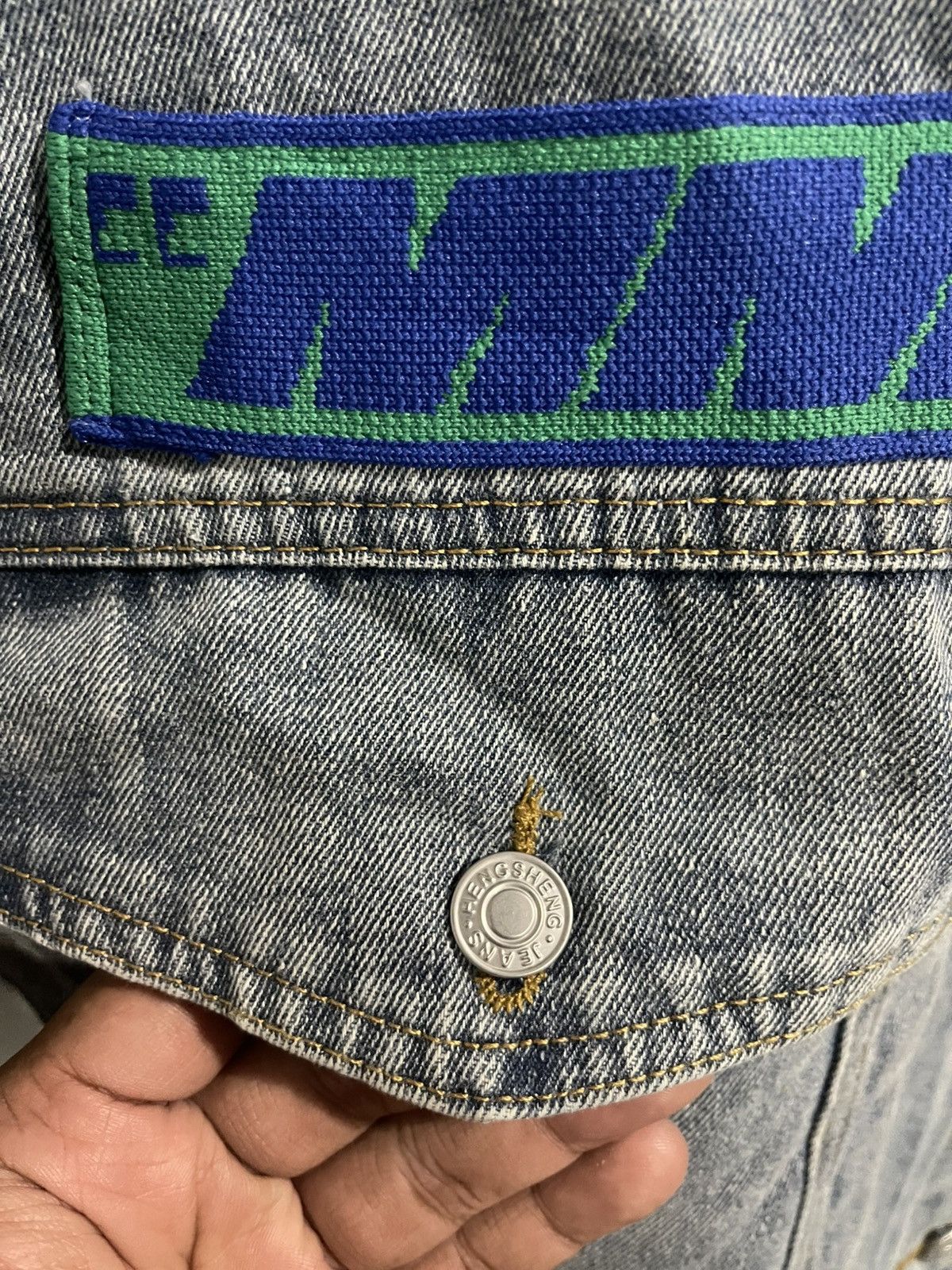 Japanese Brand MMF MOD WAVE MOVEMENT DENIM VEST Size XXL / US 16-18 / IT 52-54 - 10 Thumbnail