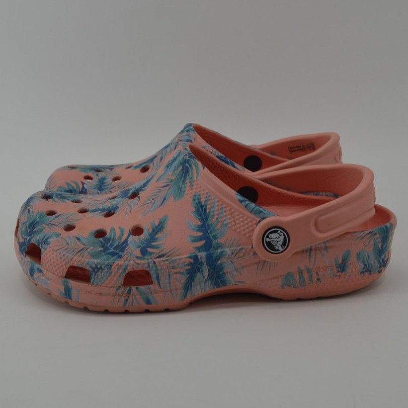 Crocs Crocs Coral Tropical Size 7W Classic Seasonal Graphic Clogs Size US 7 / IT 37 - 14 Thumbnail