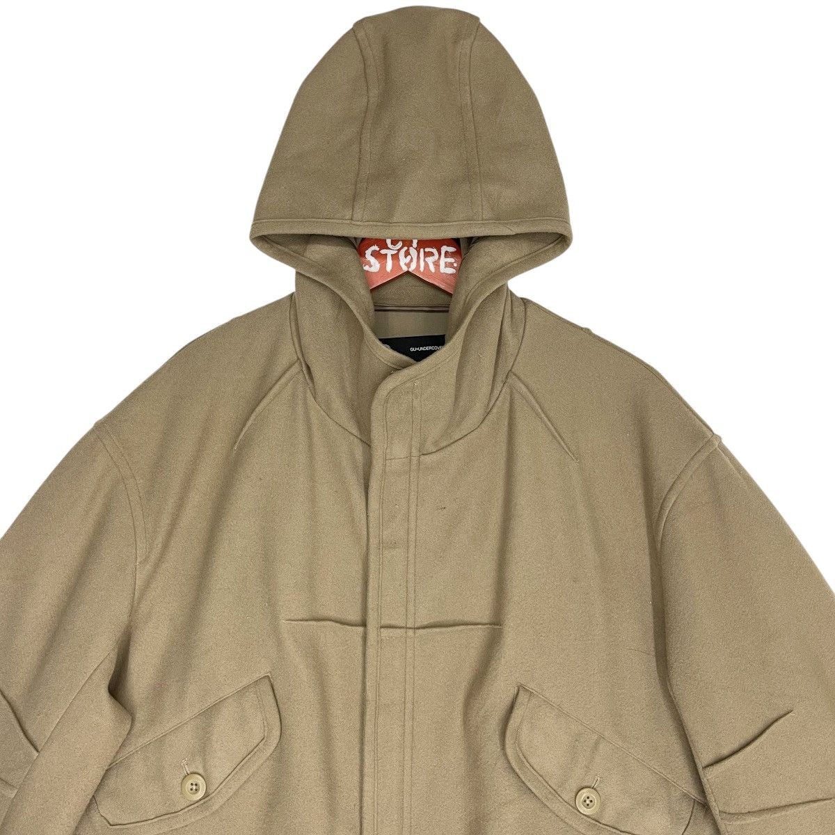 GU × Jun Takahashi × Undercover Undercover X GU Back Gather Coat Oversized Size L / US 10 / IT 46 - 4 Thumbnail