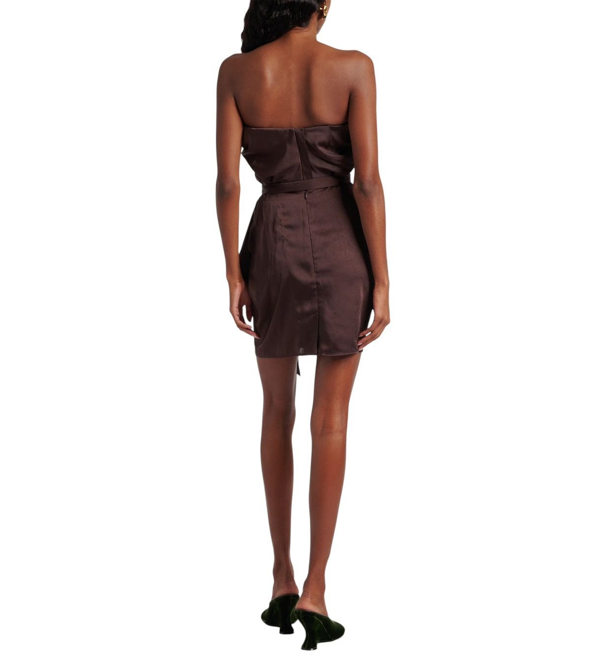 Vivienne Westwood $2,600 Corset Bustier Susana Dress Brown Satin Size S / US 4 / IT 40 - 4 Thumbnail