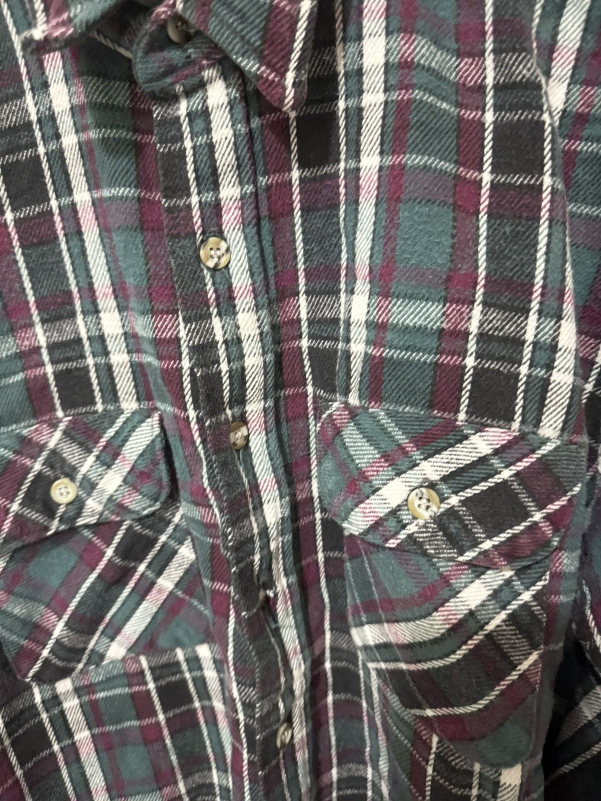 FiveBrother × Vintage Vintage 90s Five Brother Flannel Shirt 3061-WD2 Size US L / EU 52-54 / 3 - 6 Thumbnail