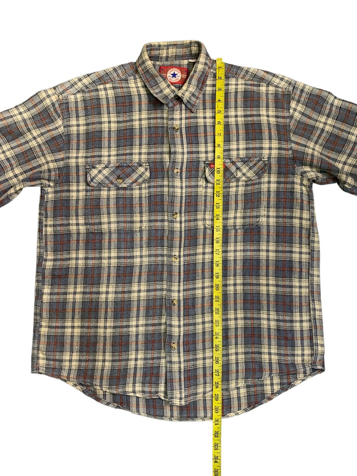 Converse Rare Design Vintage Converse Double pockets Button Ups Shirt Size US L / EU 52-54 / 3 - 10 Thumbnail