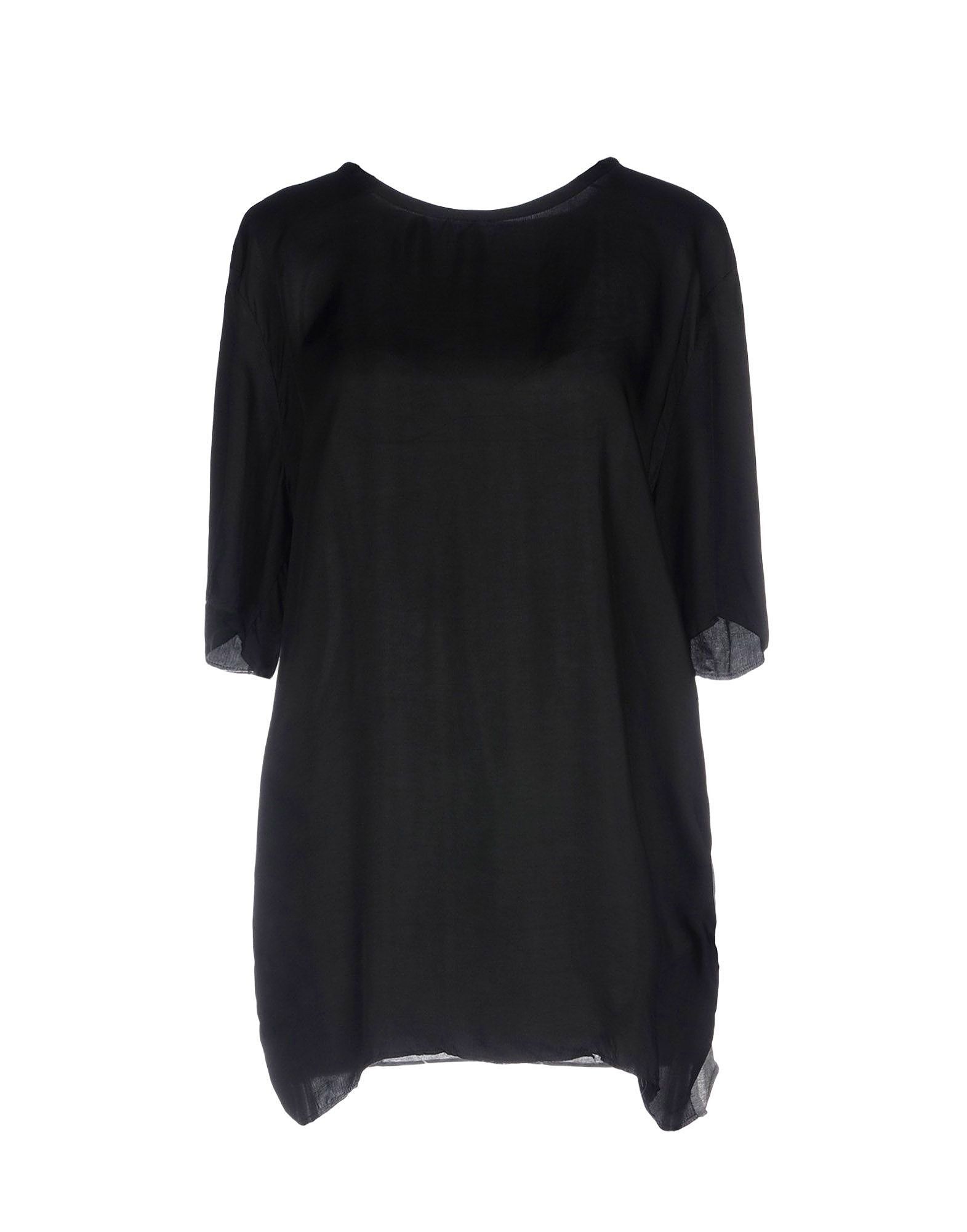 Valentino Valentino black Cupro And Cotton T-shirt Size S / US 4 / IT 40 - 1 Thumbnail