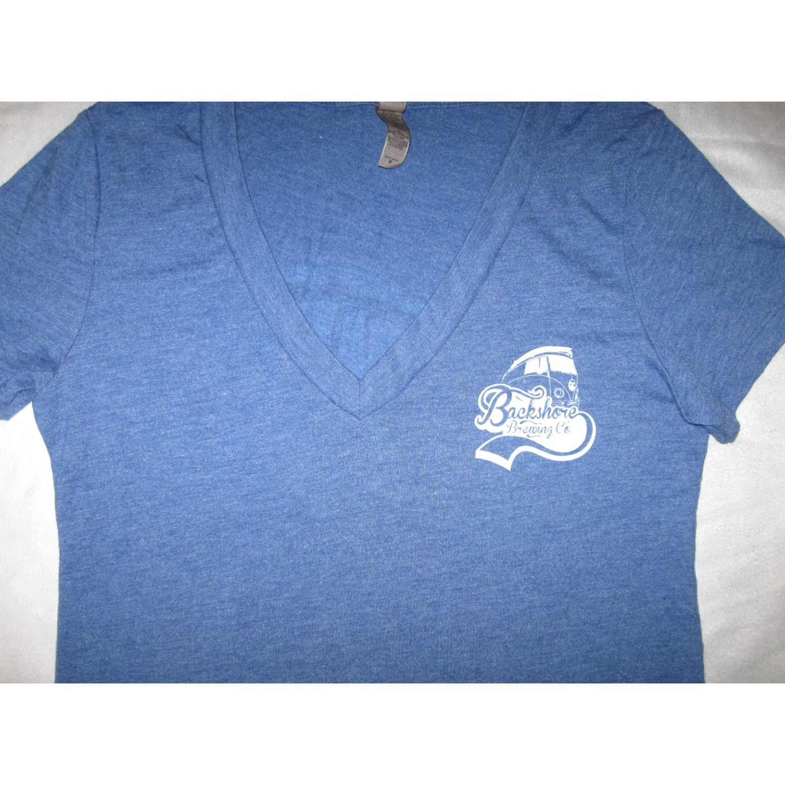 Vintage Maryland Shirt Womens M Blue Backshore Brewing Company Women Girls SLIM Ocean City Size M / US 6-8 / IT 42-44 - 3 Thumbnail