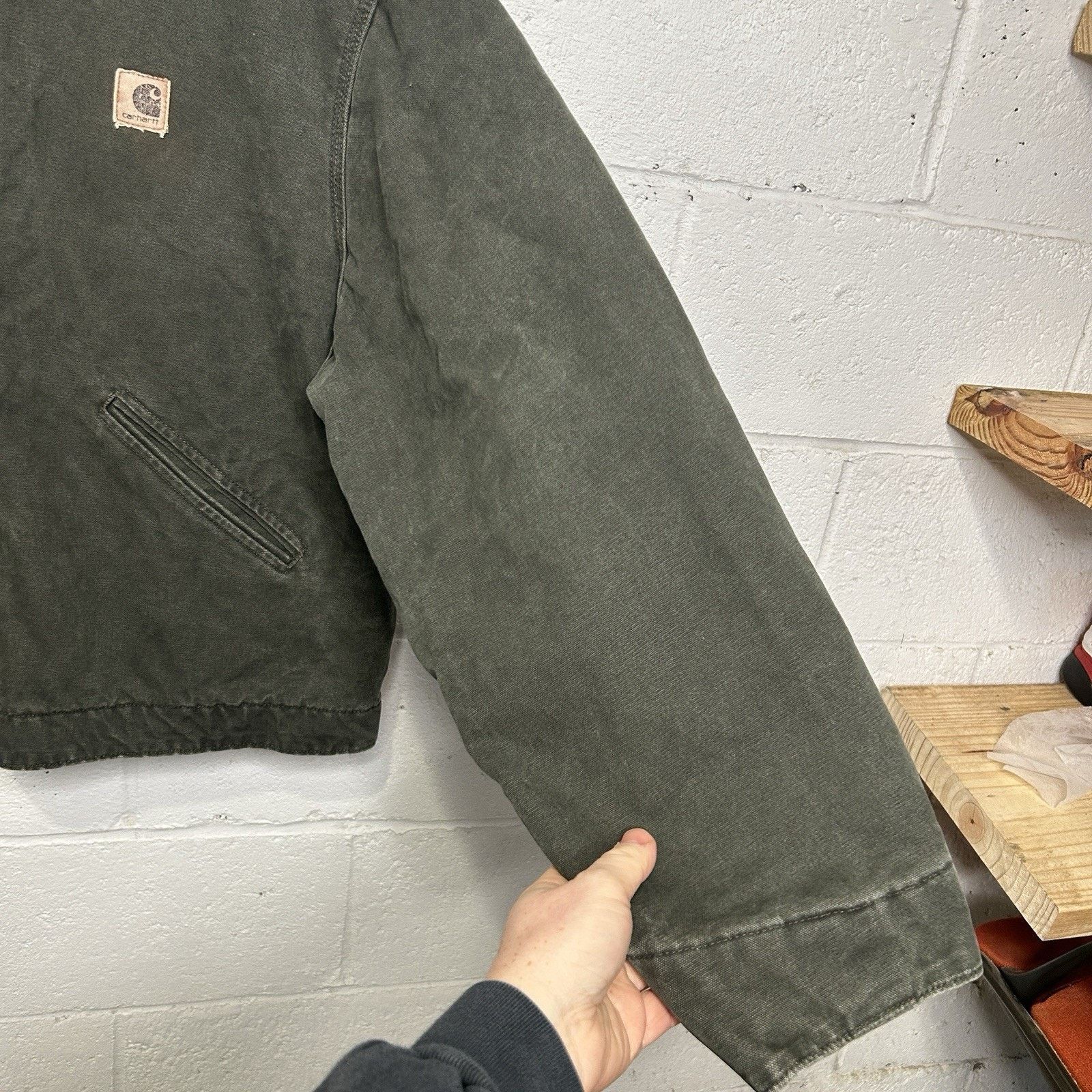 Carhartt Vintage Carhartt Blanket-Lined Detroit Jacket “Moss” J146 Size US XL / EU 56 / 4 - 7 Thumbnail