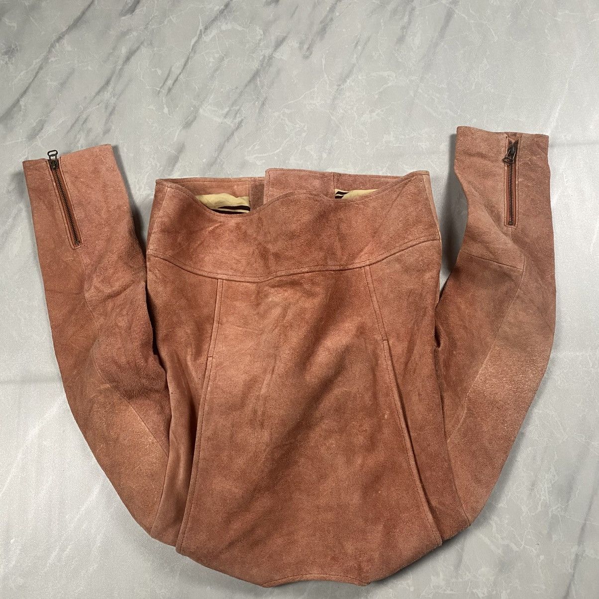 SLY Sly Leather Punk Rocker Biker Suede Jacket Size S / US 4 / IT 40 - 8 Thumbnail