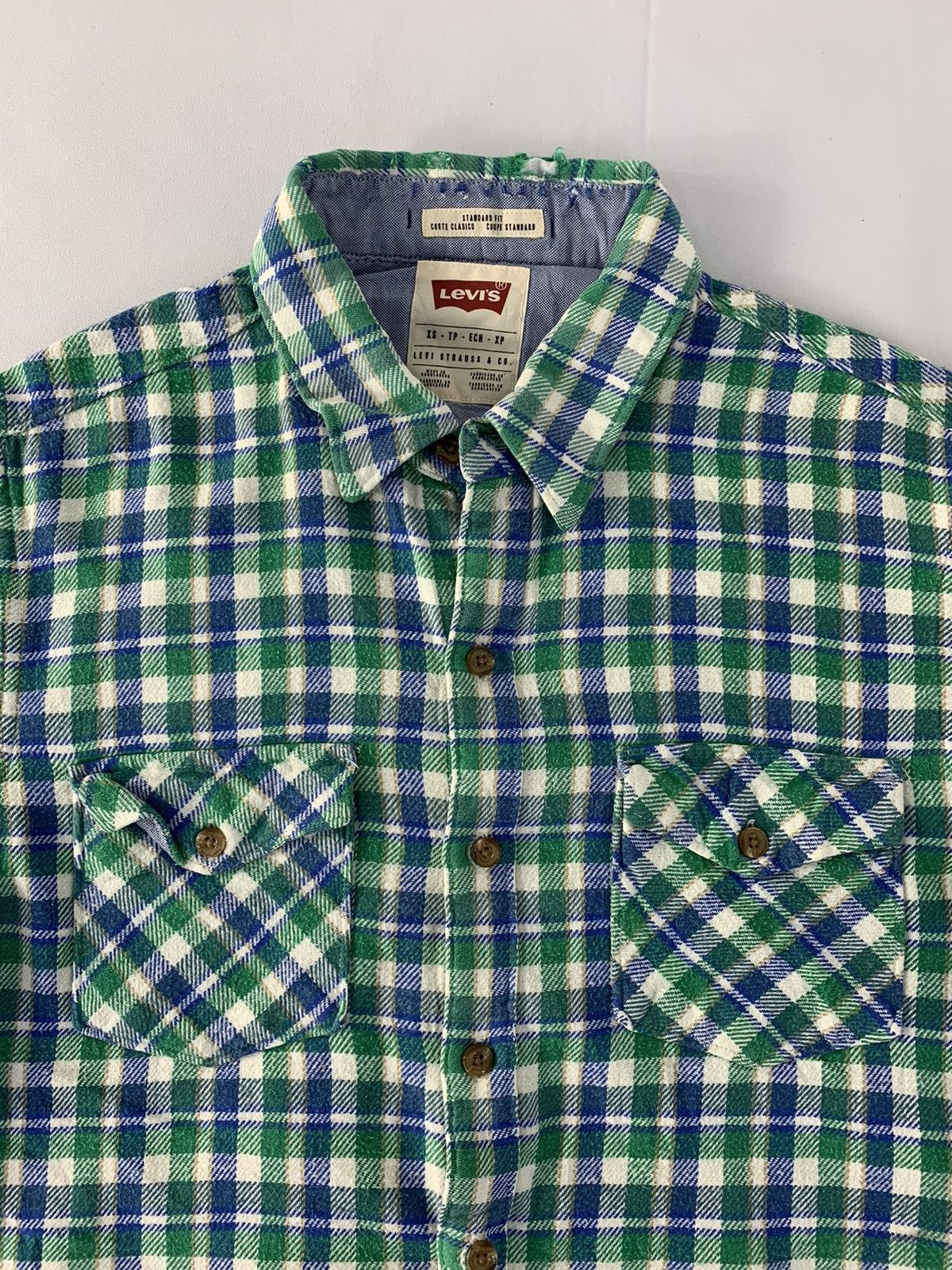Flannel × Levi's Levi’s Strauss Chekered Double Pocket Flannel Button Up Size US XS / EU 42 / 0 - 4 Thumbnail