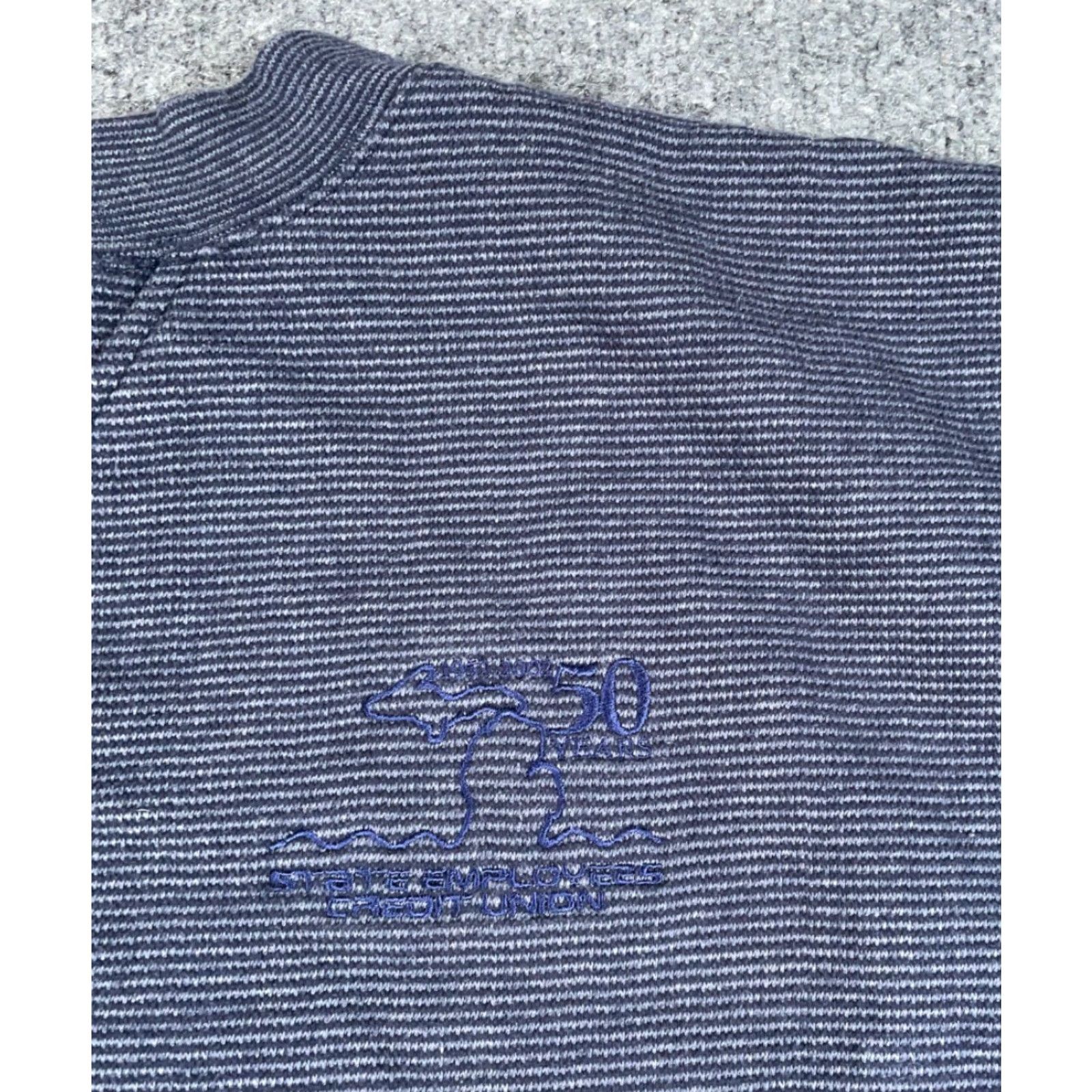 Etro VTG Michigan Credit Union Sweatshirt Adult XL Blue Crewneck Retro Size US XL / EU 56 / 4 - 6 Thumbnail
