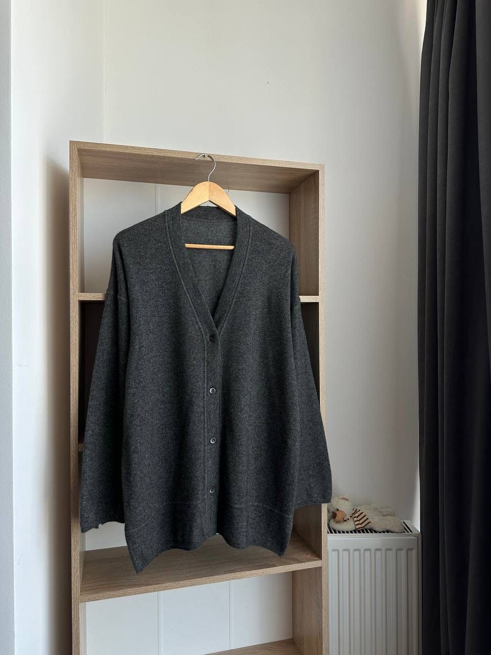 Brunello Cucinelli × Vintage Vintage Brunello Cucinelli Wool Cashmere Cardigan West Gray Size US L / EU 52-54 / 3 - 6 Thumbnail