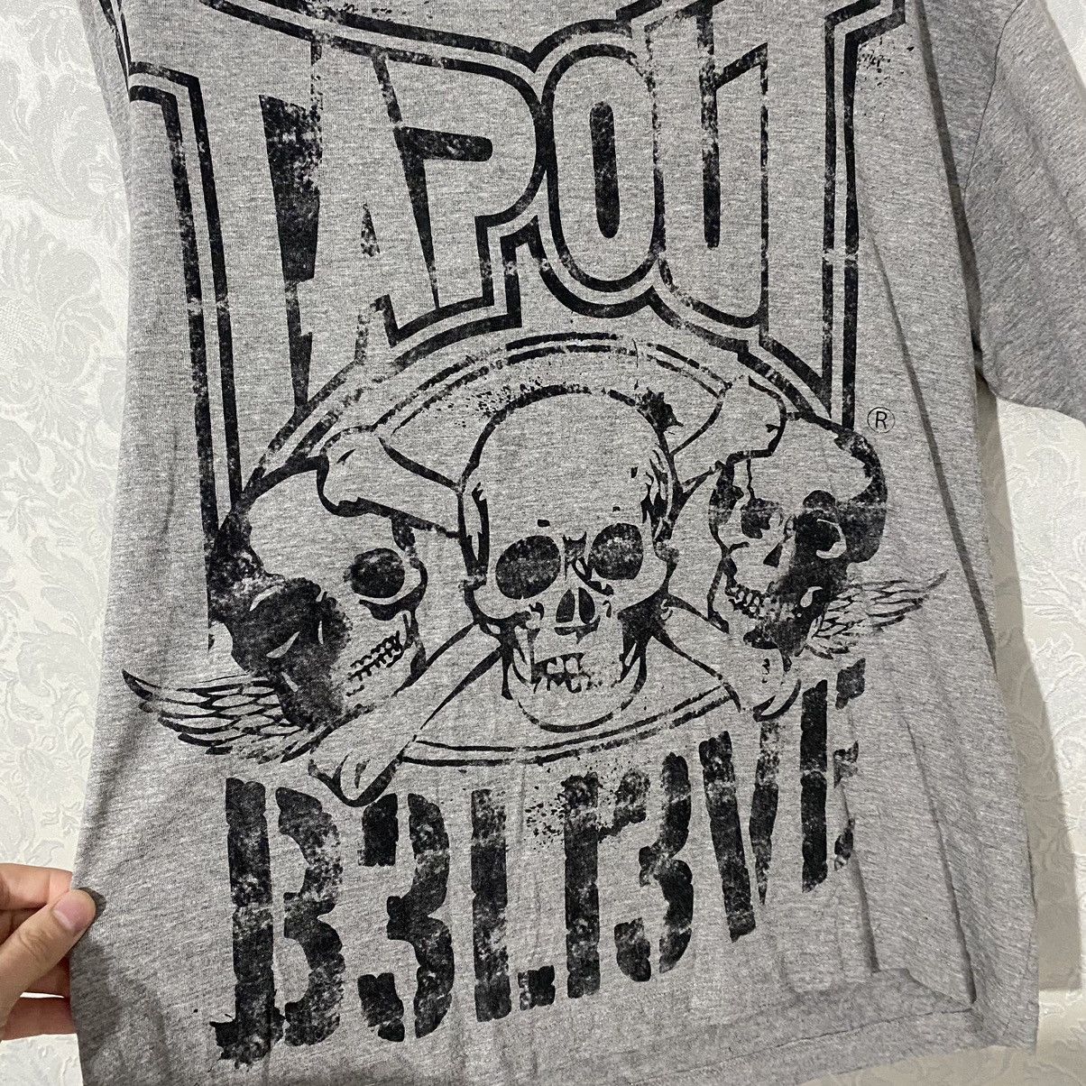 Vintage RARE Crazy Vintage Tapout T-Shirt Overprint Big Logo Y2K Size US XL / EU 56 / 4 - 4 Thumbnail