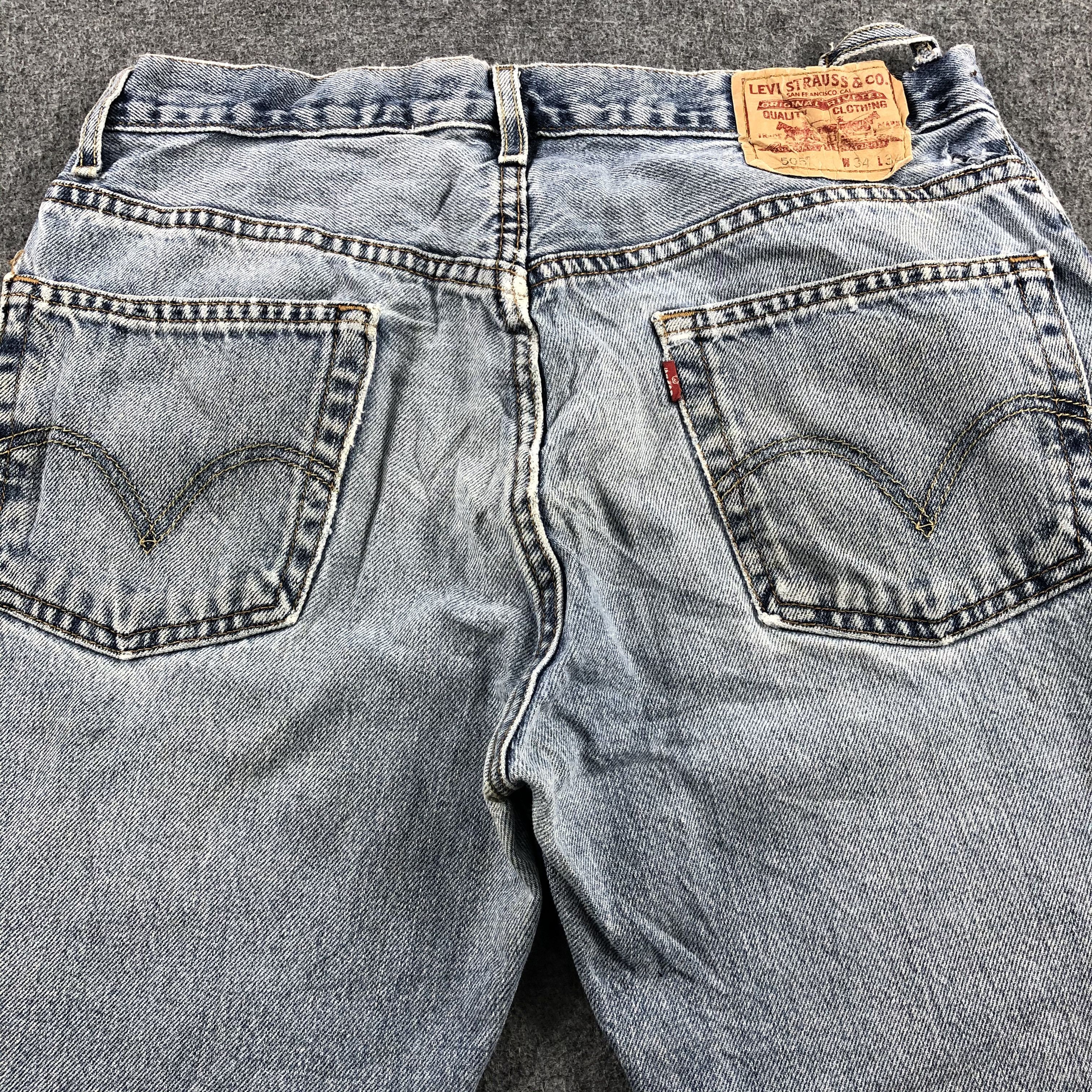 Levi's Vintage Light Wash Levis 505 Jeans-J2046 Size US 34 / EU 50 - 4 Thumbnail