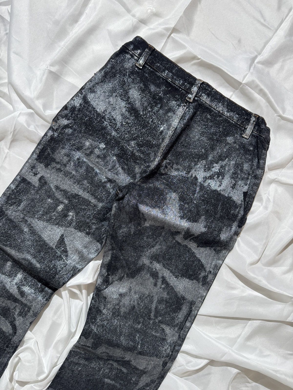 Hysteric Glamour Avant Garde Vintage Slim Fit Washed Flared Jeans Size 25" / US 0 / IT 36 - 8 Thumbnail