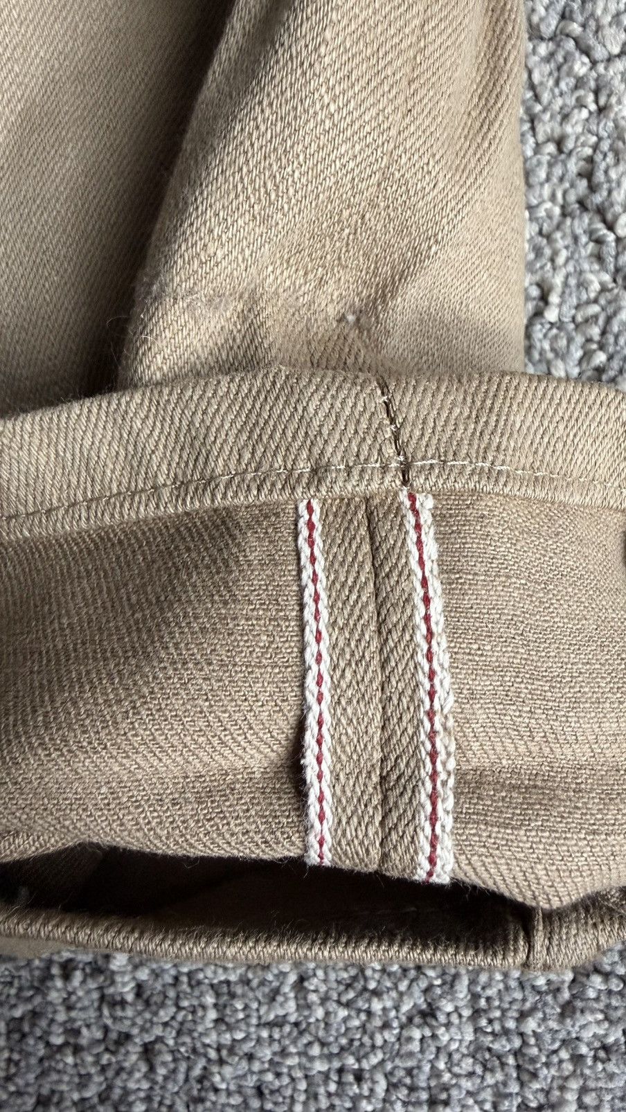 Naked & Famous Camel Slub Selvedge Size US 36 / EU 52 - 10 Thumbnail