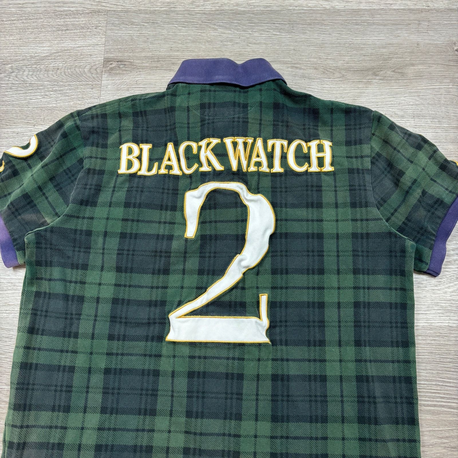 Polo Ralph Lauren VTG Polo Ralph Lauren Blackwatch Series Crest Tartan Polo M Size US M / EU 48-50 / 2 - 4 Thumbnail