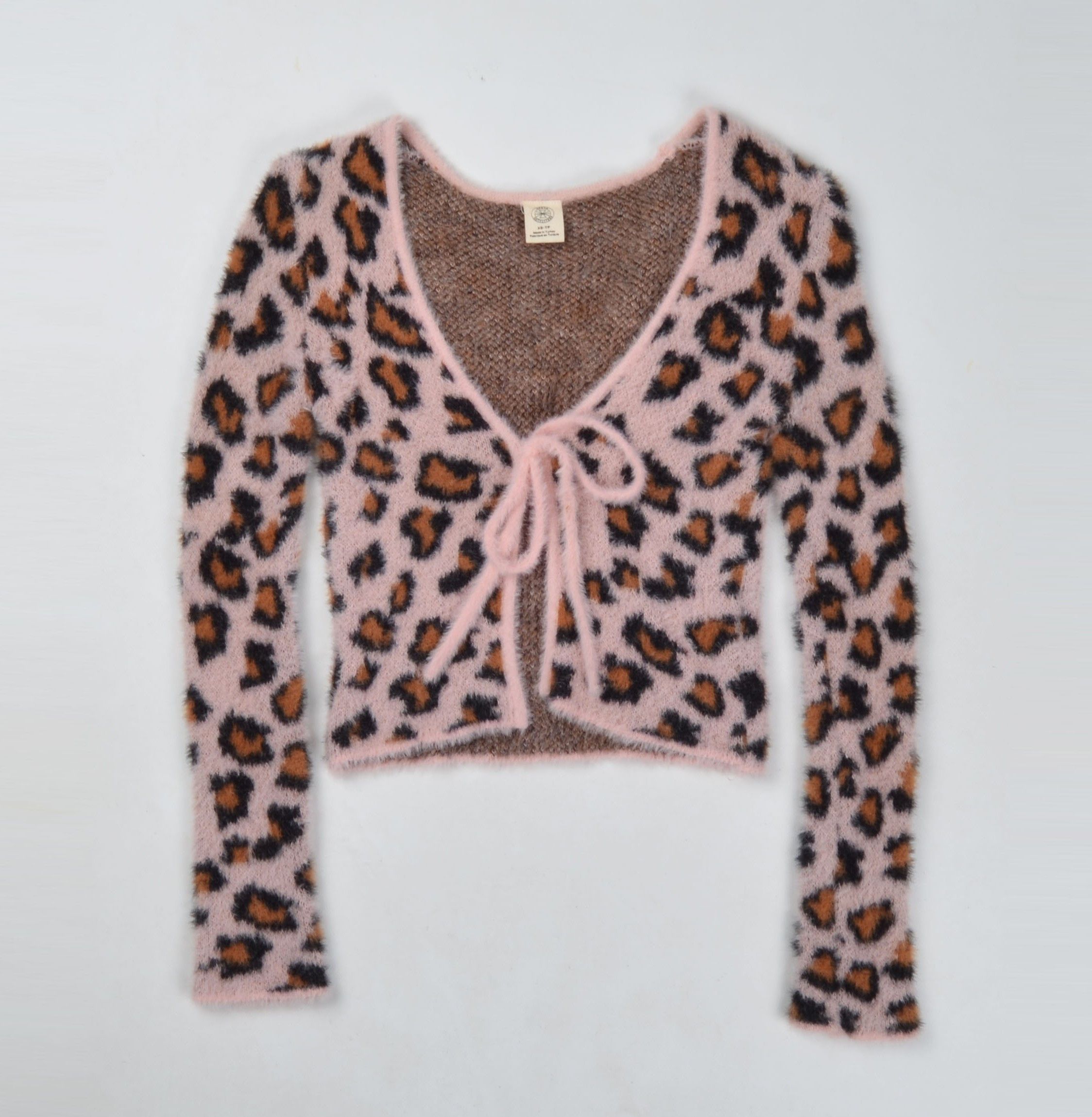 Urban Outfitters Urban Outfitters Y2K Fluffy Soft Leopard Top Cardigan Size XS / US 0-2 / IT 36-38 - 4 Thumbnail