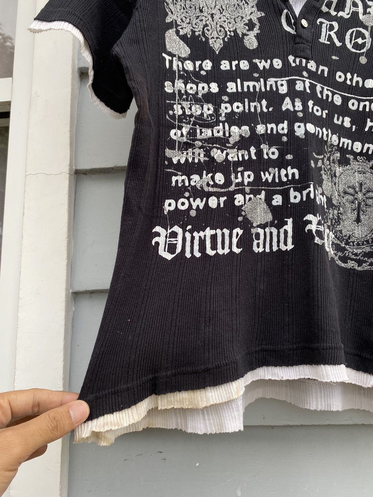 If Six Was Nine NY. CLUB Under Ground Poem Double Layer Japanese Tshirt Size M / US 6-8 / IT 42-44 - 6 Thumbnail