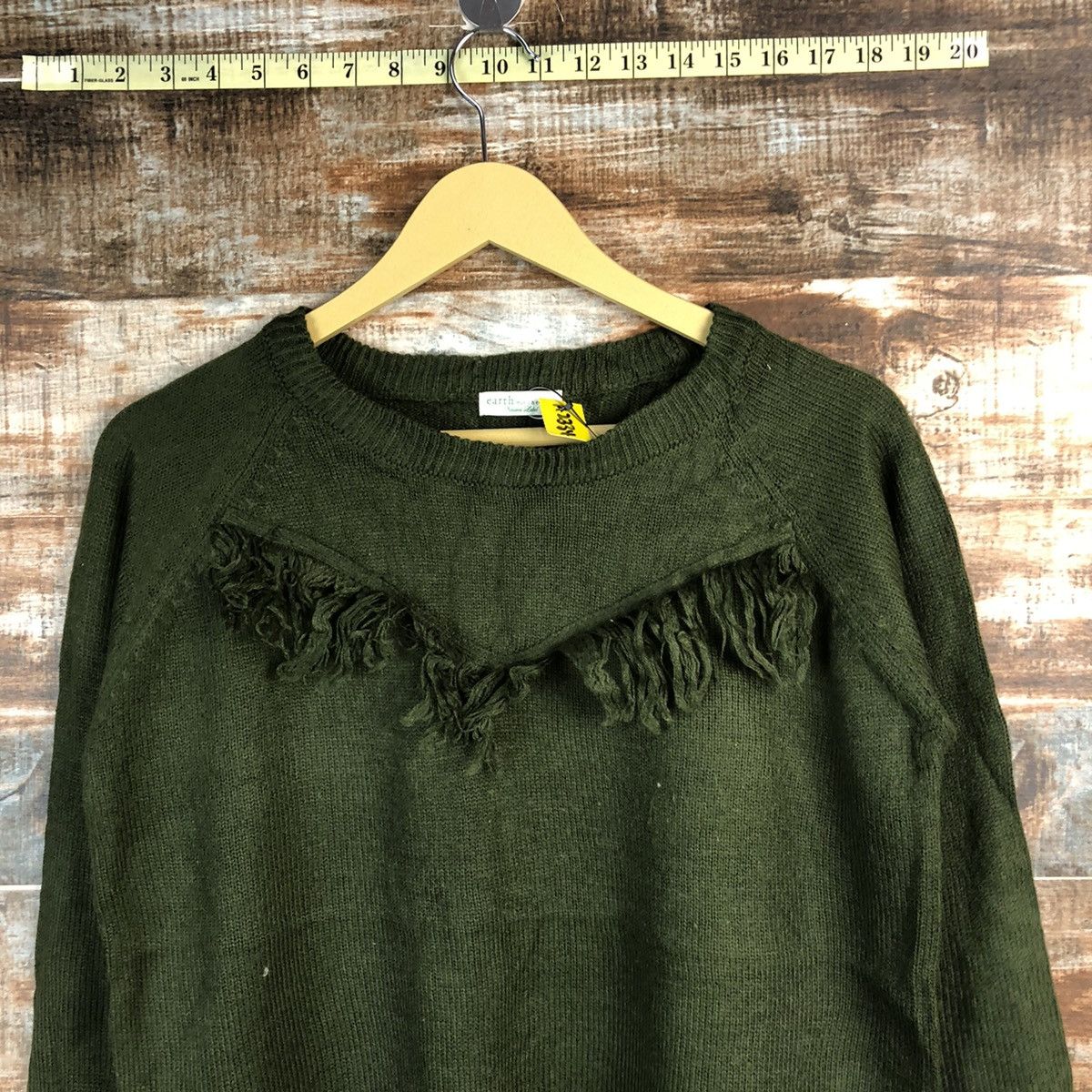 Homespun Knitwear × Japanese Brand Earth Music & Econology D.Green Knitwear #A2334 Size S / US 4 / IT 40 - 5 Thumbnail