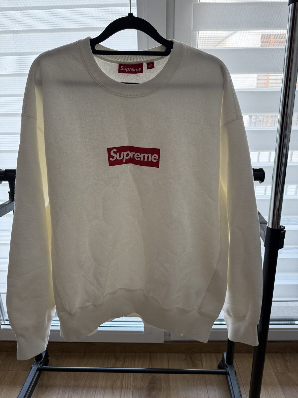 Supreme Supreme washed Box logo crewneck Size US L / EU 52-54 / 3 - 1 Thumbnail
