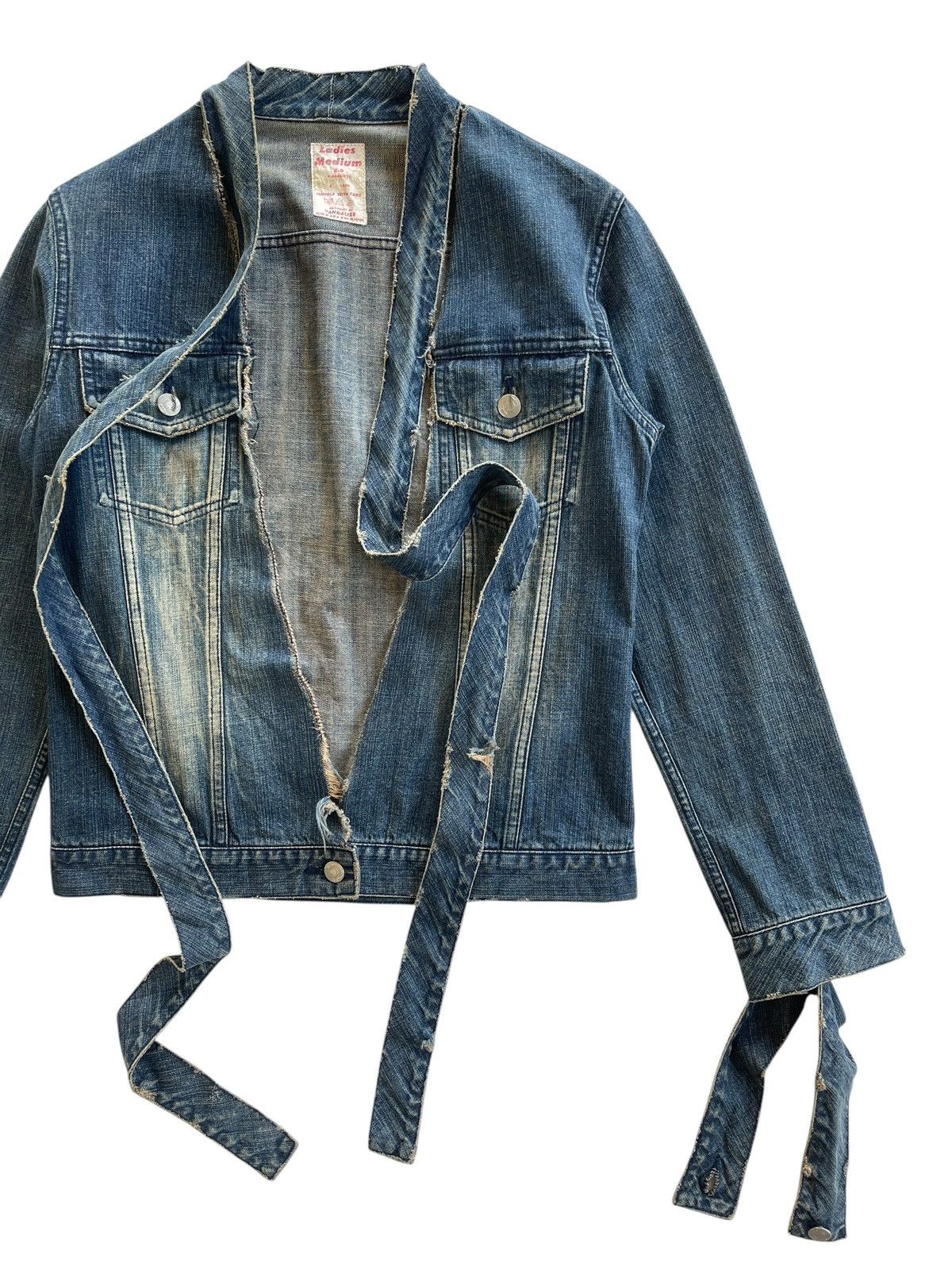 Vandalize Vandalize Distressed Bondage Denim Jacket Size M / US 6-8 / IT 42-44 - 4 Thumbnail