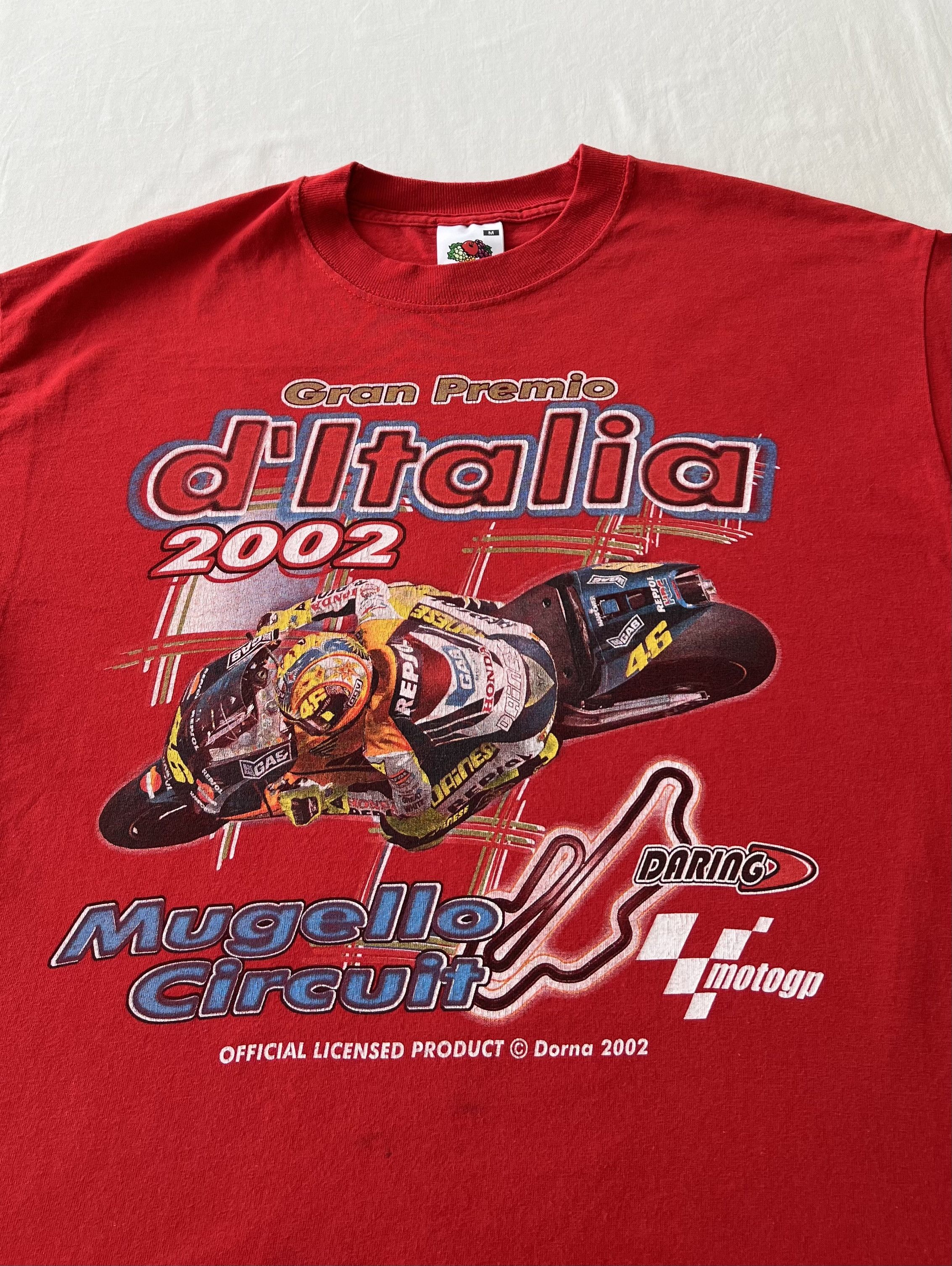 Vintage Vintage 2002 Valentino Rossi MotoGP Mugello Circuit Honda Size US M / EU 48-50 / 2 - 3 Thumbnail